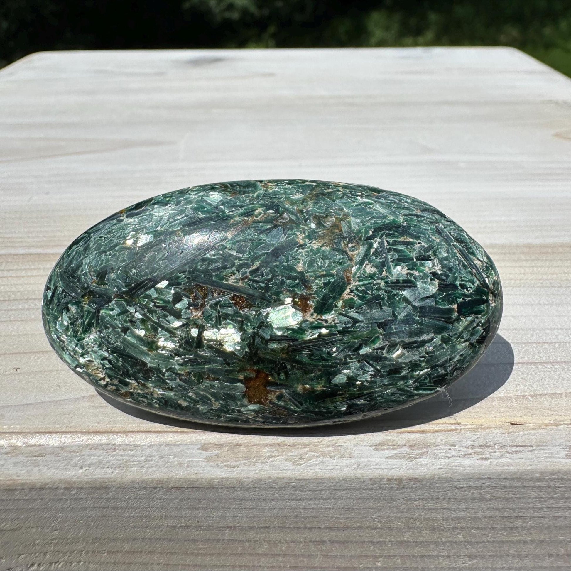 Stunning Fuchsite and Green Mica Cabochon - #5