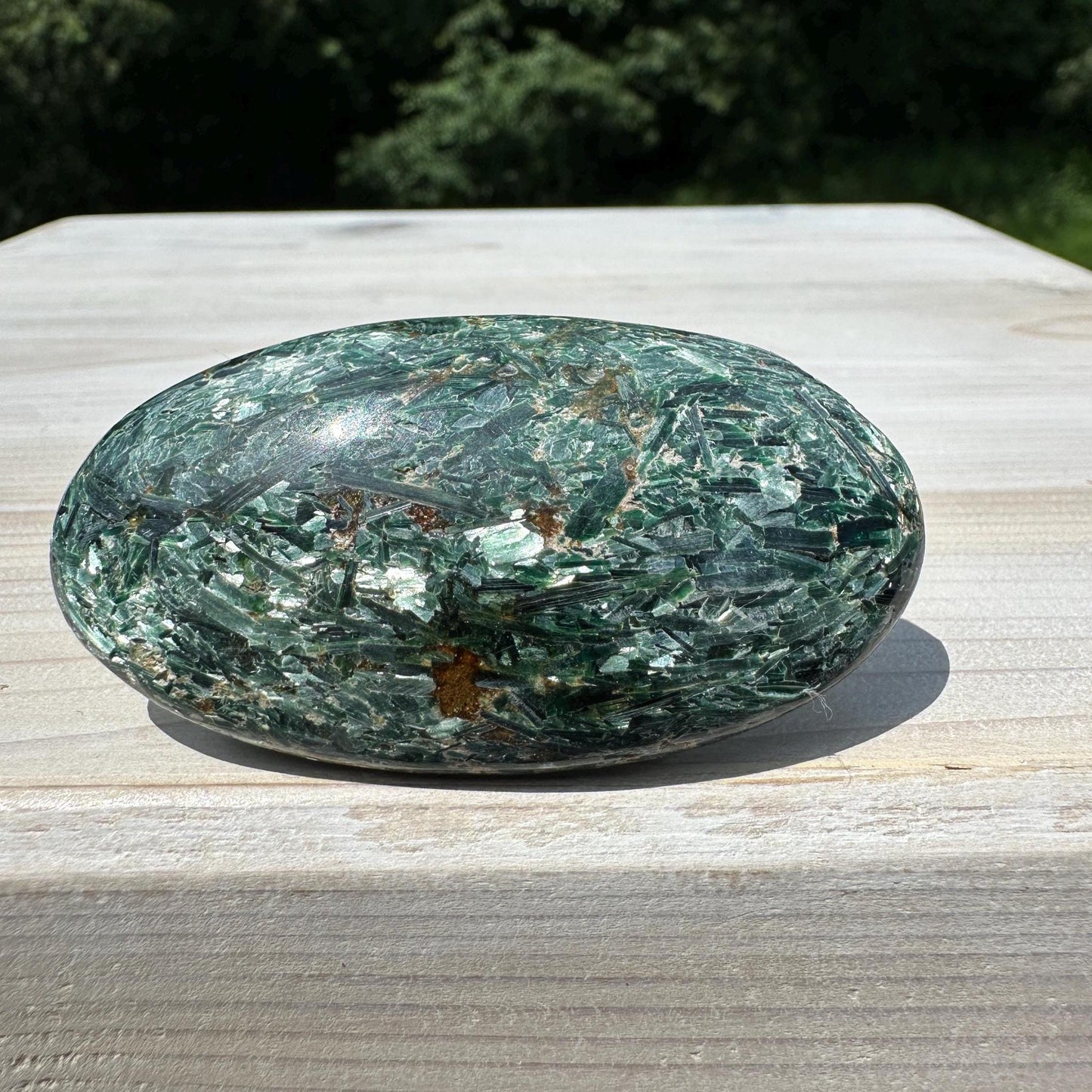 Stunning Fuchsite and Green Mica Cabochon - #5