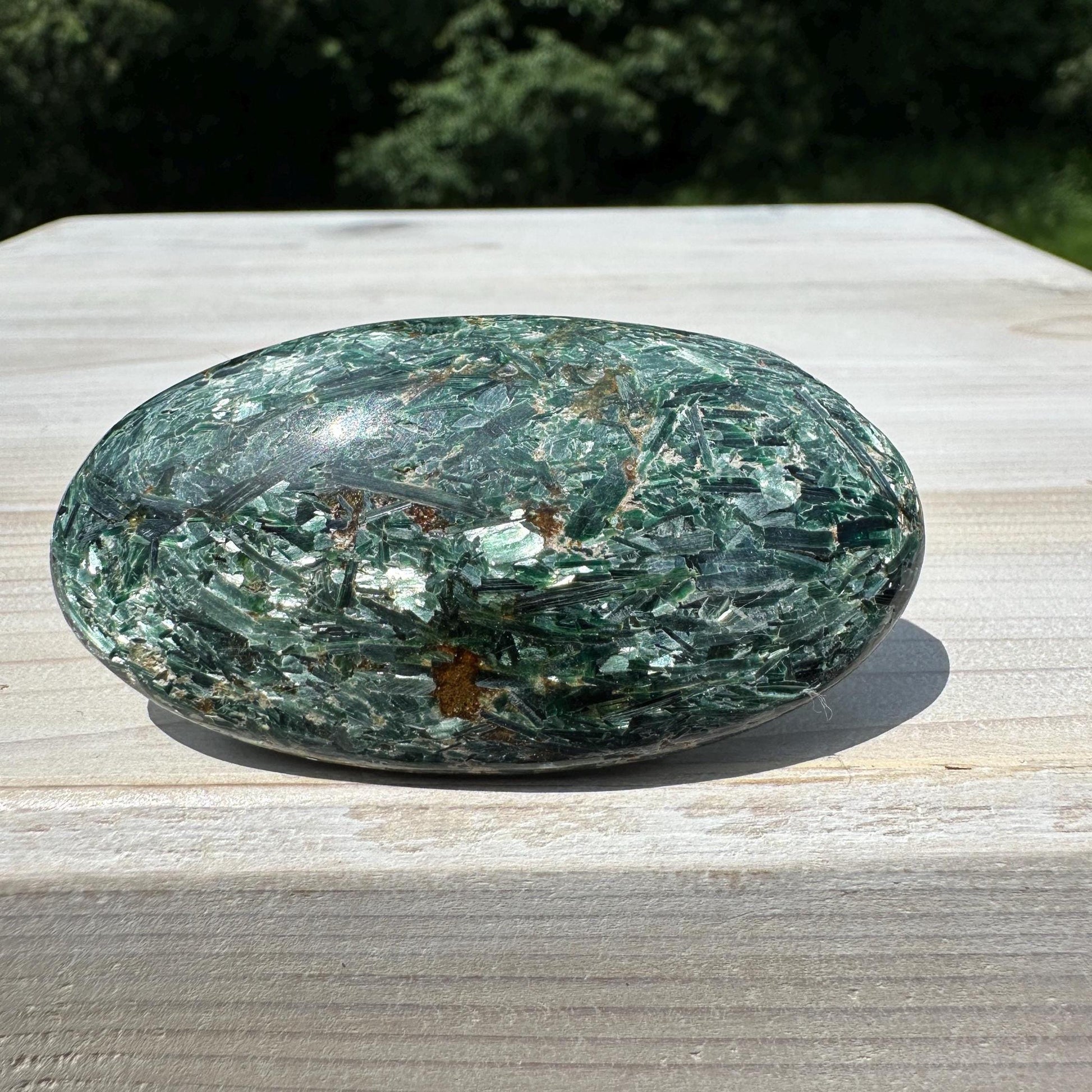 Stunning Fuchsite and Green Mica Cabochon - #5