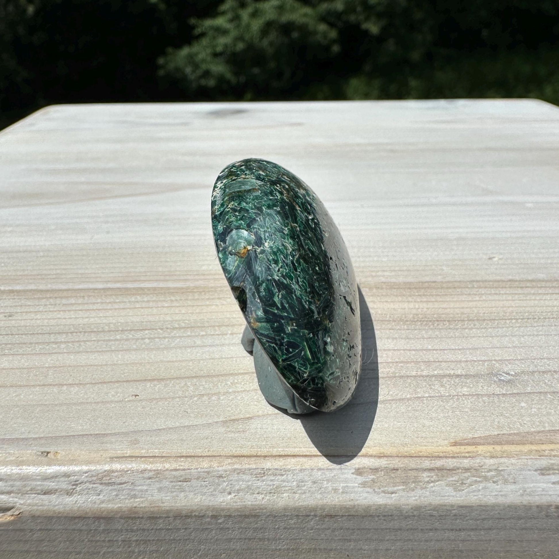Stunning Fuchsite and Green Mica Cabochon - #5