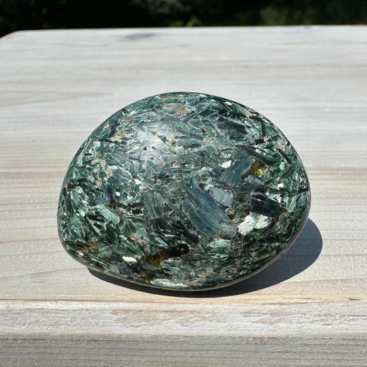 Stunning Fuchsite and Green Mica Cabochon - #2