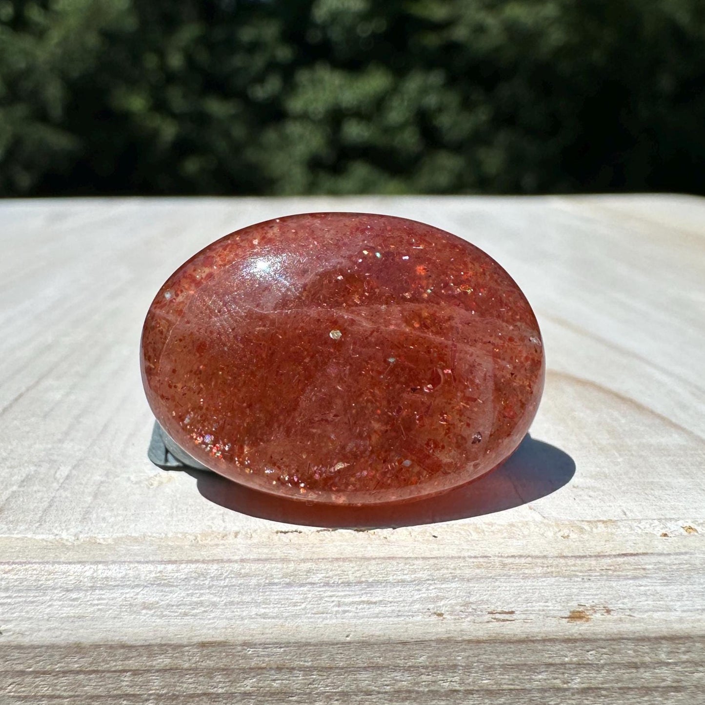 Stunning Natural High Quality Sunstone Mini Palm Stone | Mini Button Palm Stone