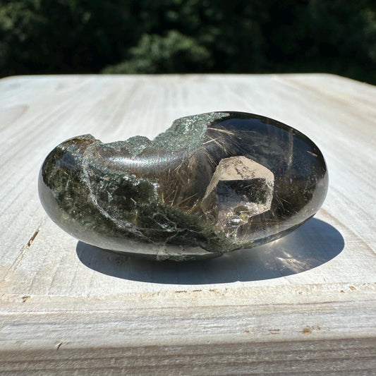Incredible Himalayan Quartz Lingam with Rutile from India