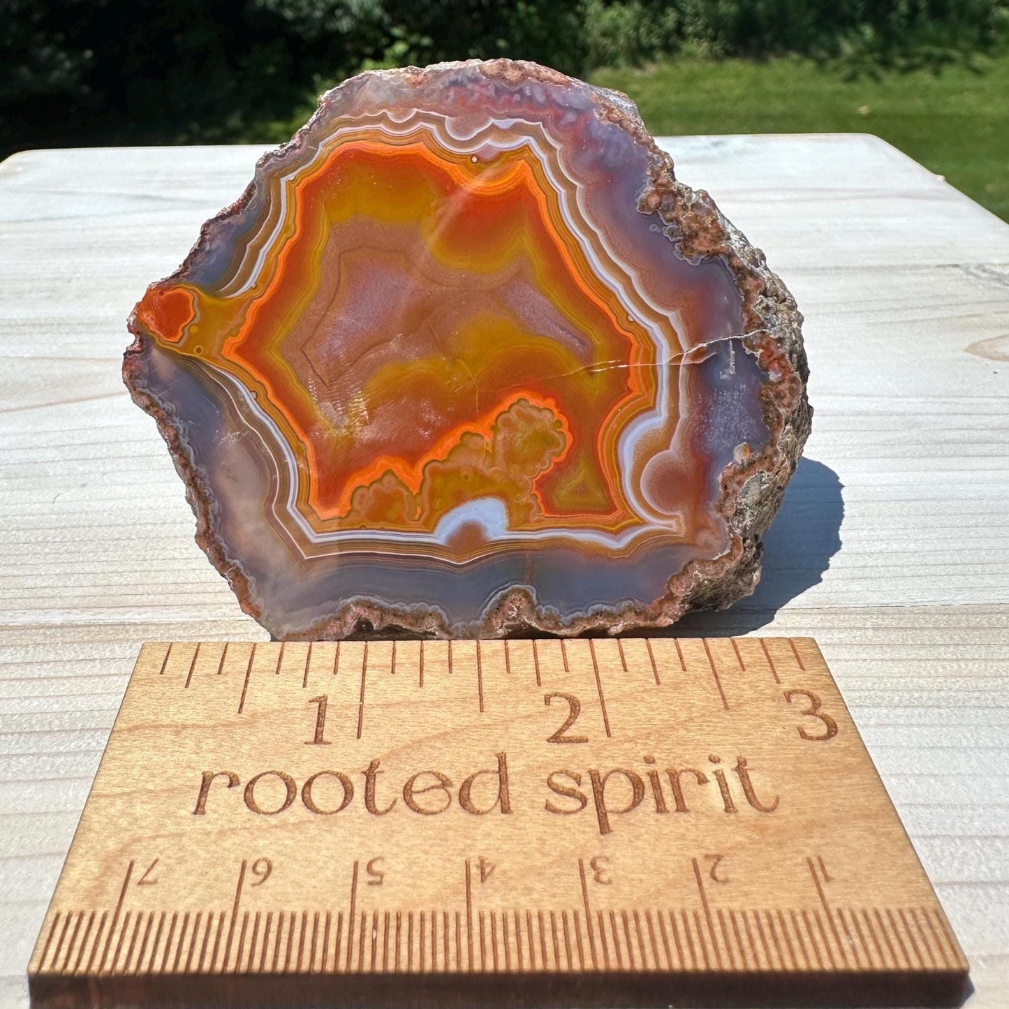 Stunning Moroccan Agate Geode Specimen
