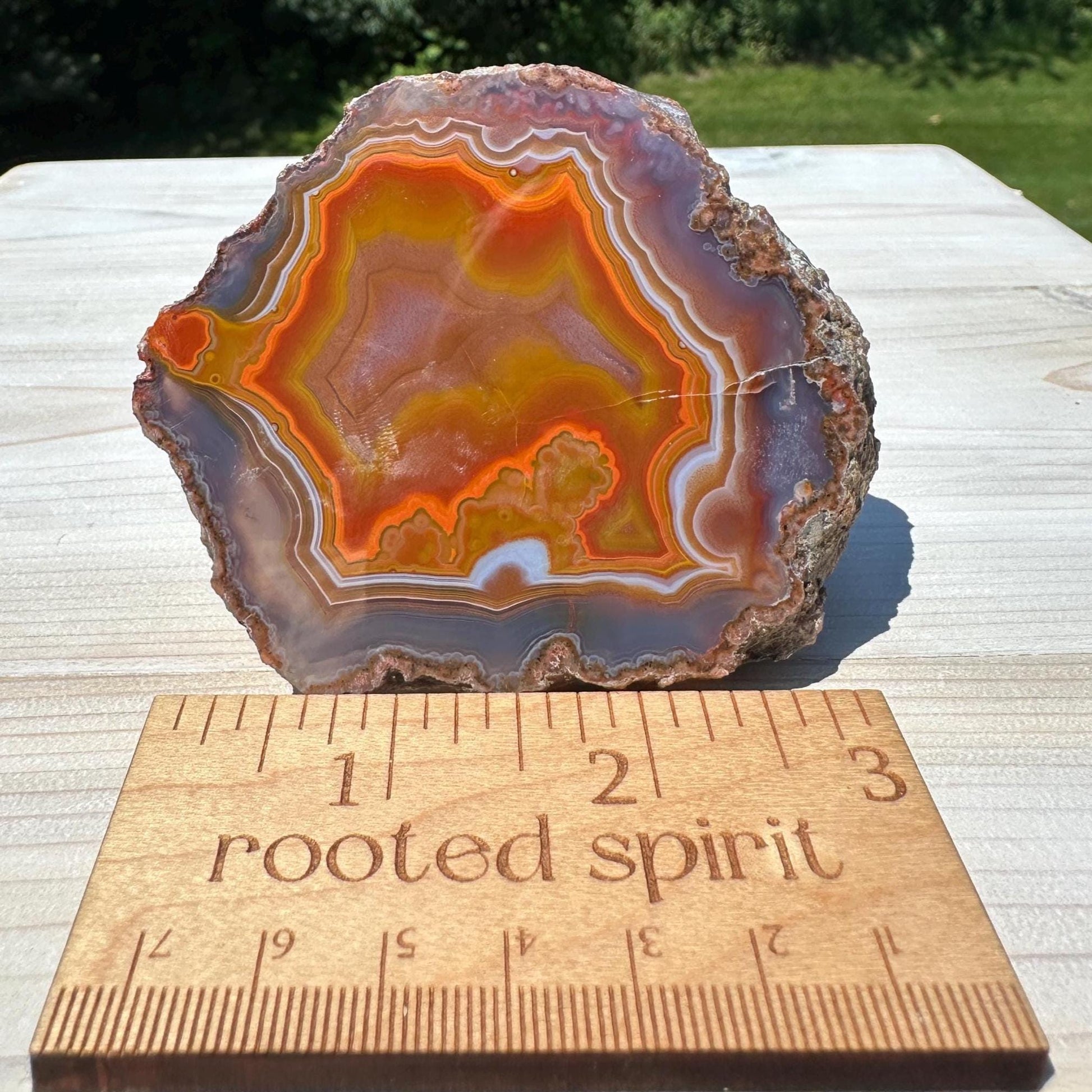 Stunning Moroccan Agate Geode Specimen