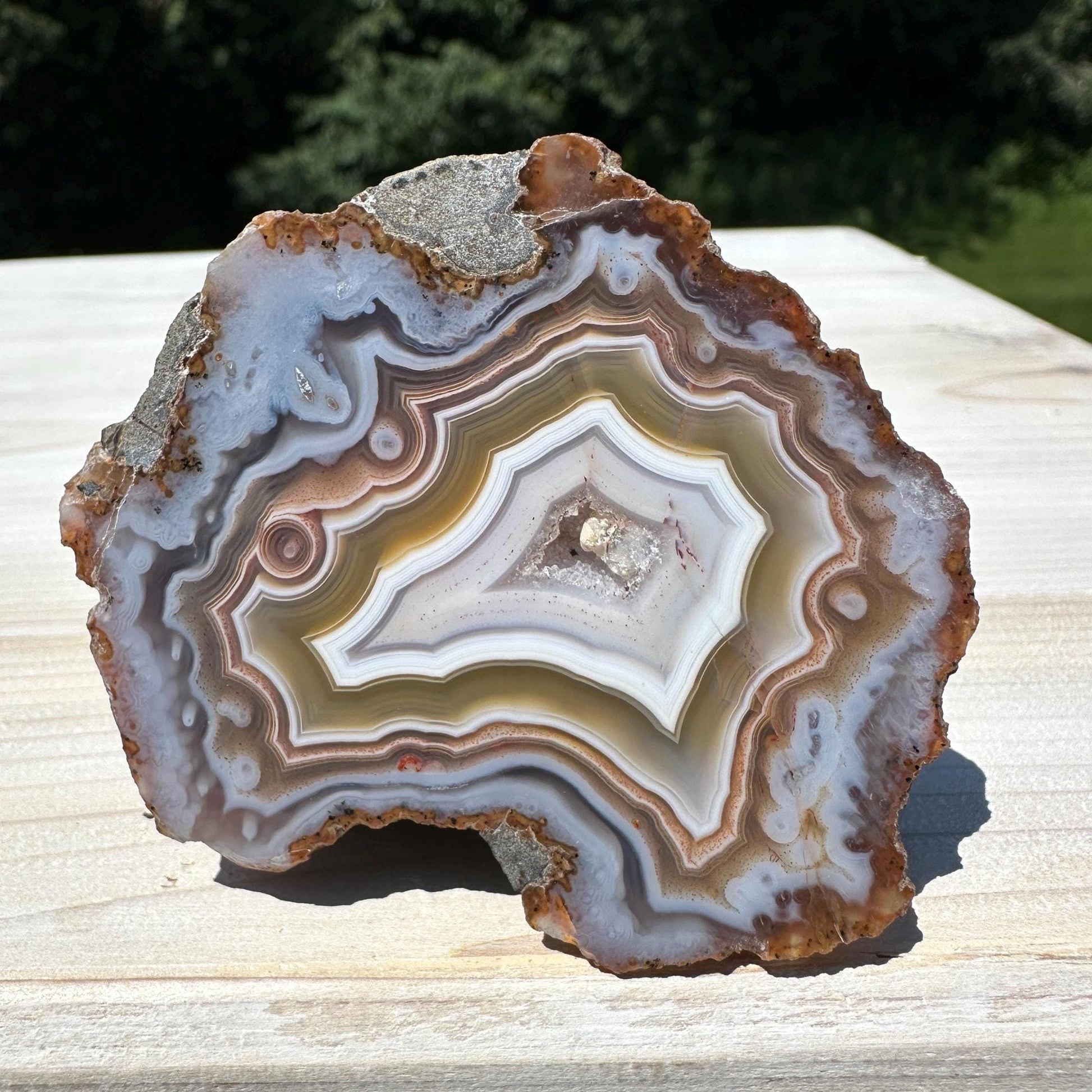 Stunning Moroccan Agate Geode Specimen