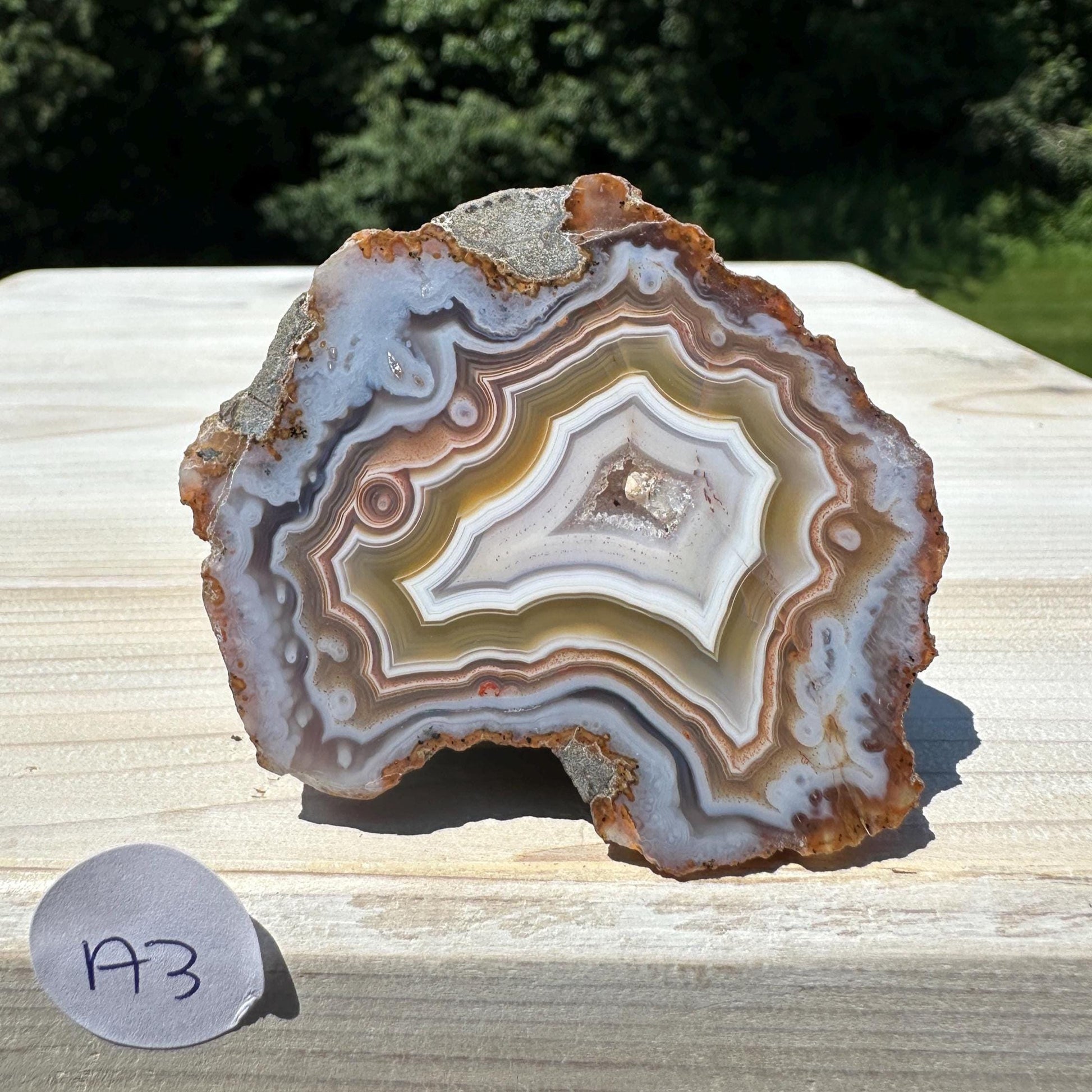 Stunning Moroccan Agate Geode Specimen
