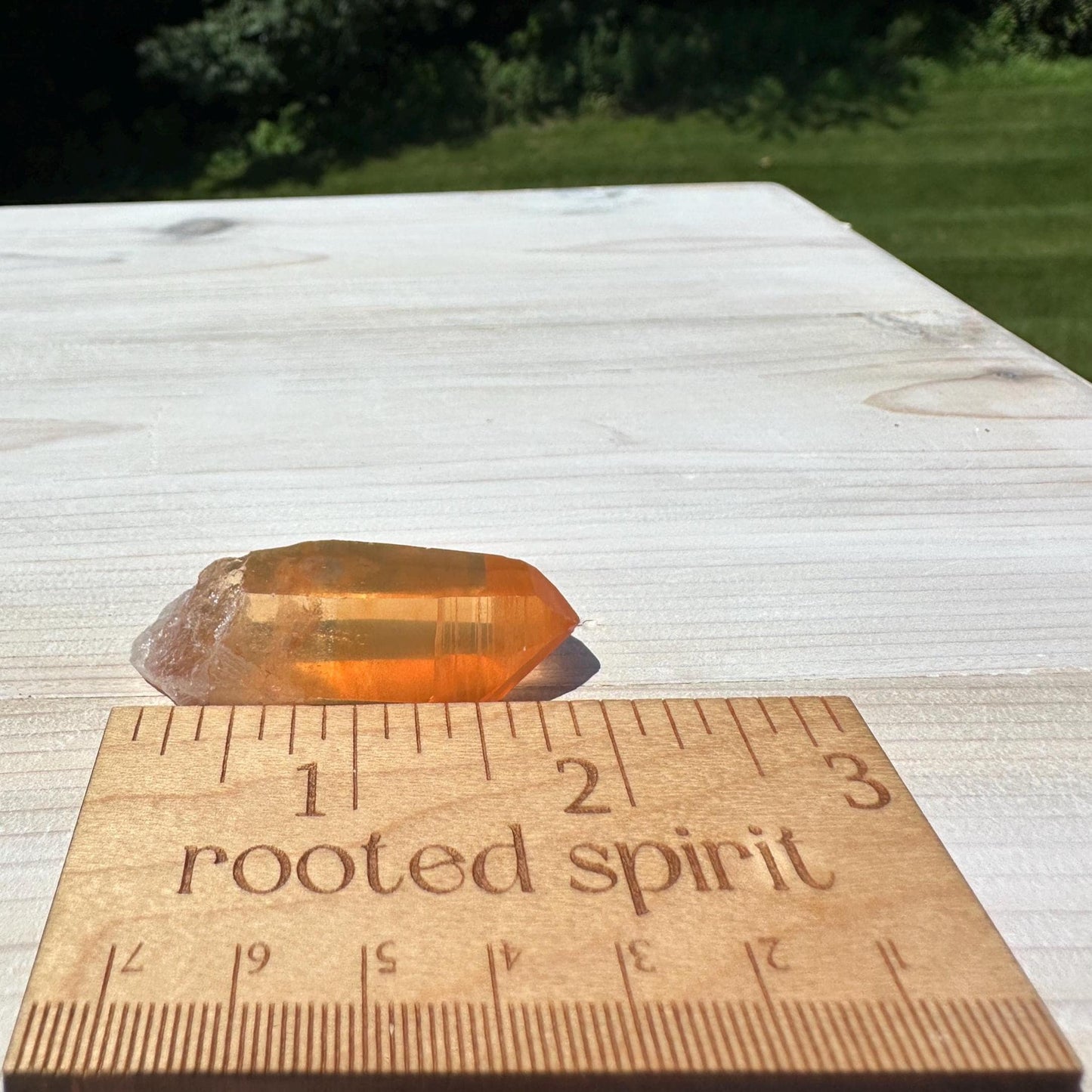 Stunning Rare Tangerine Lemurian Point - #1