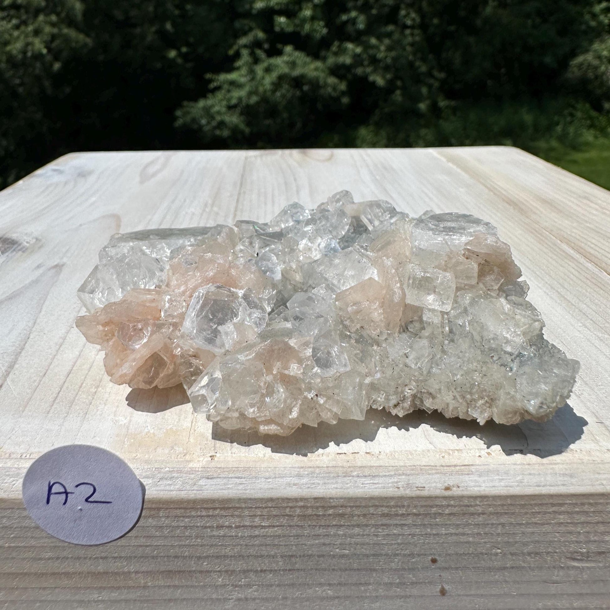 Pretty Apophyllite with Stilbite and Chalcedony Cluster