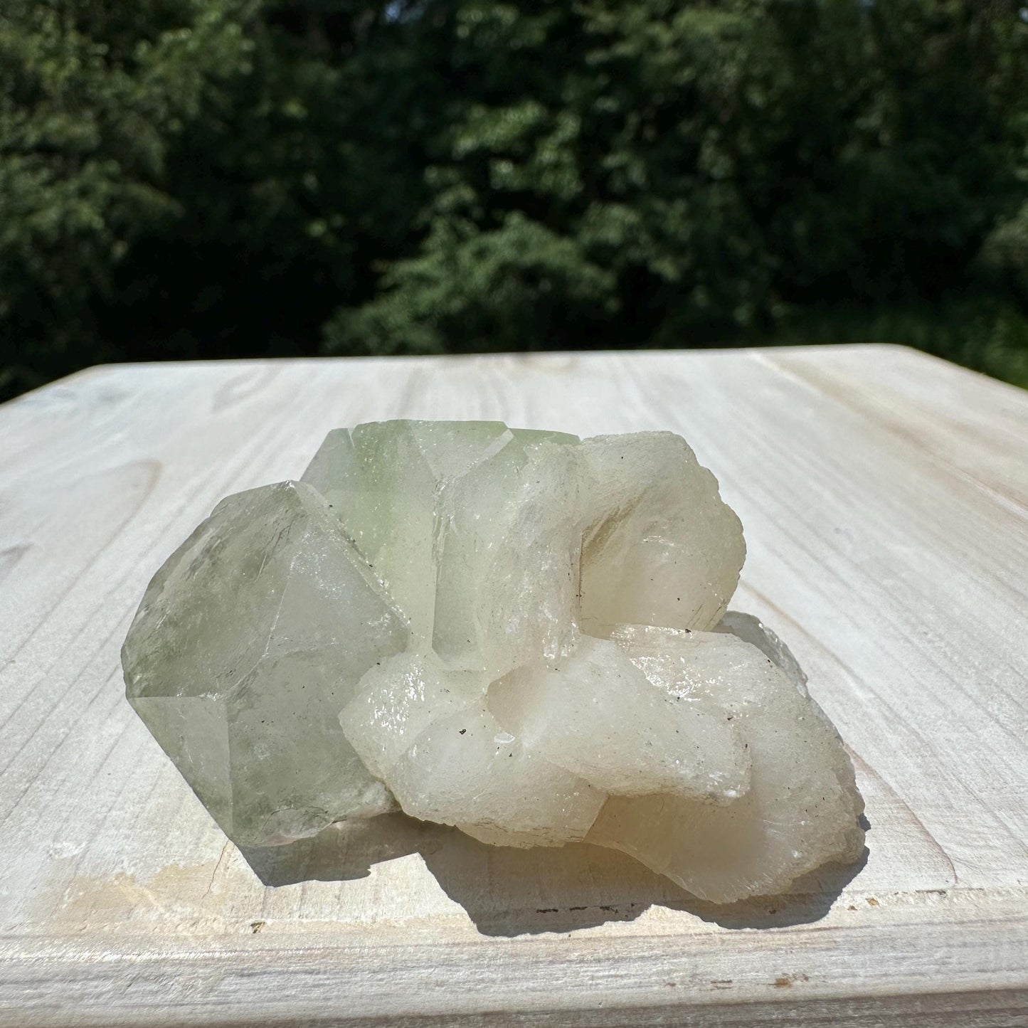 Pretty Apophyllite with Stilbite and Chalcedony Cluster