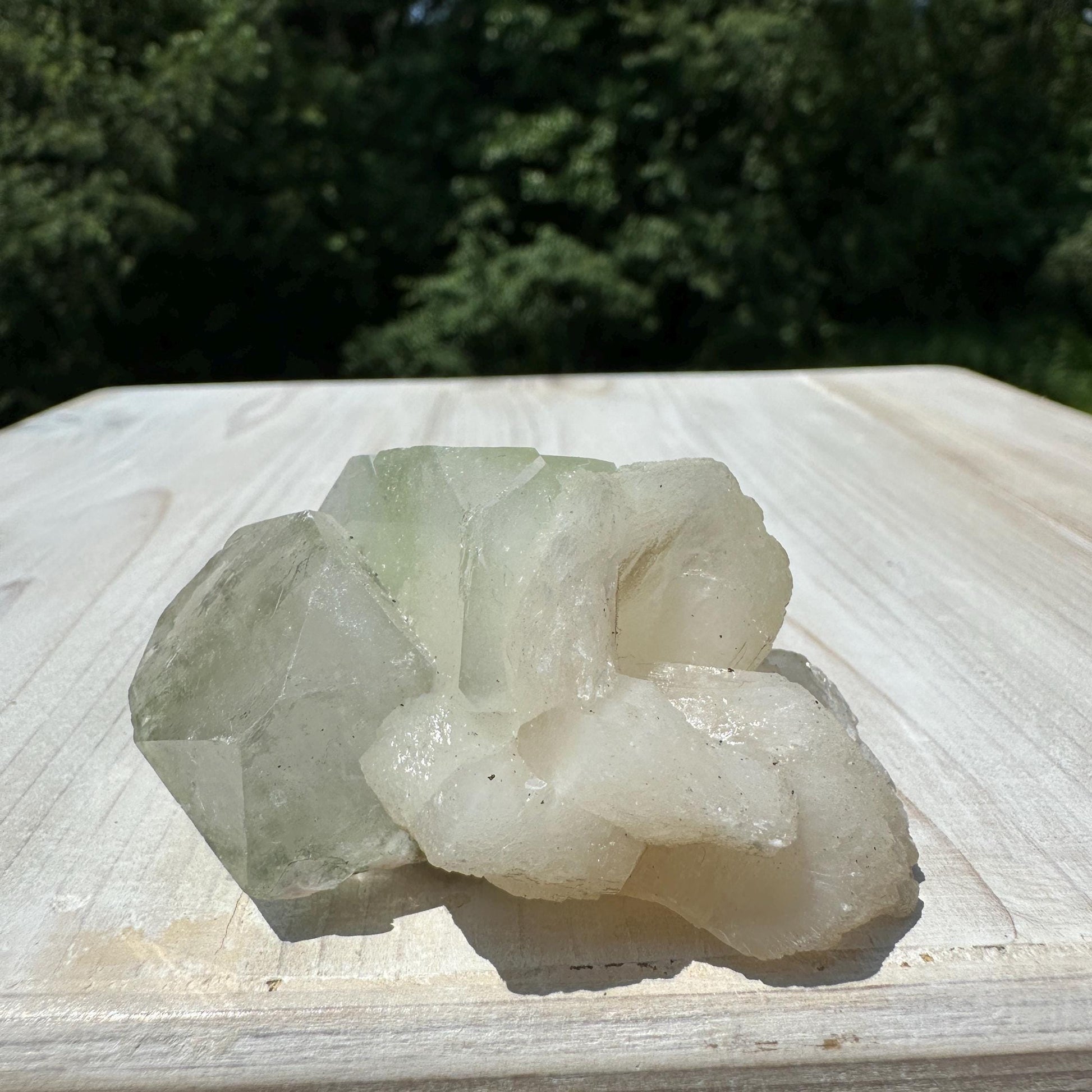 Pretty Apophyllite with Stilbite and Chalcedony Cluster