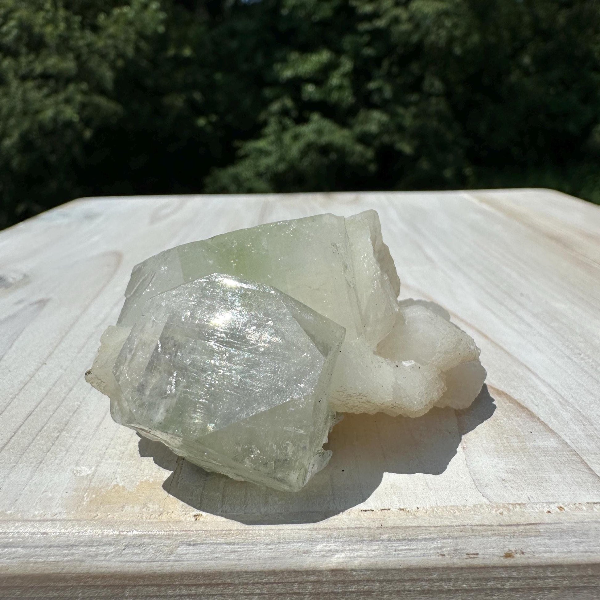 Pretty Apophyllite with Stilbite and Chalcedony Cluster