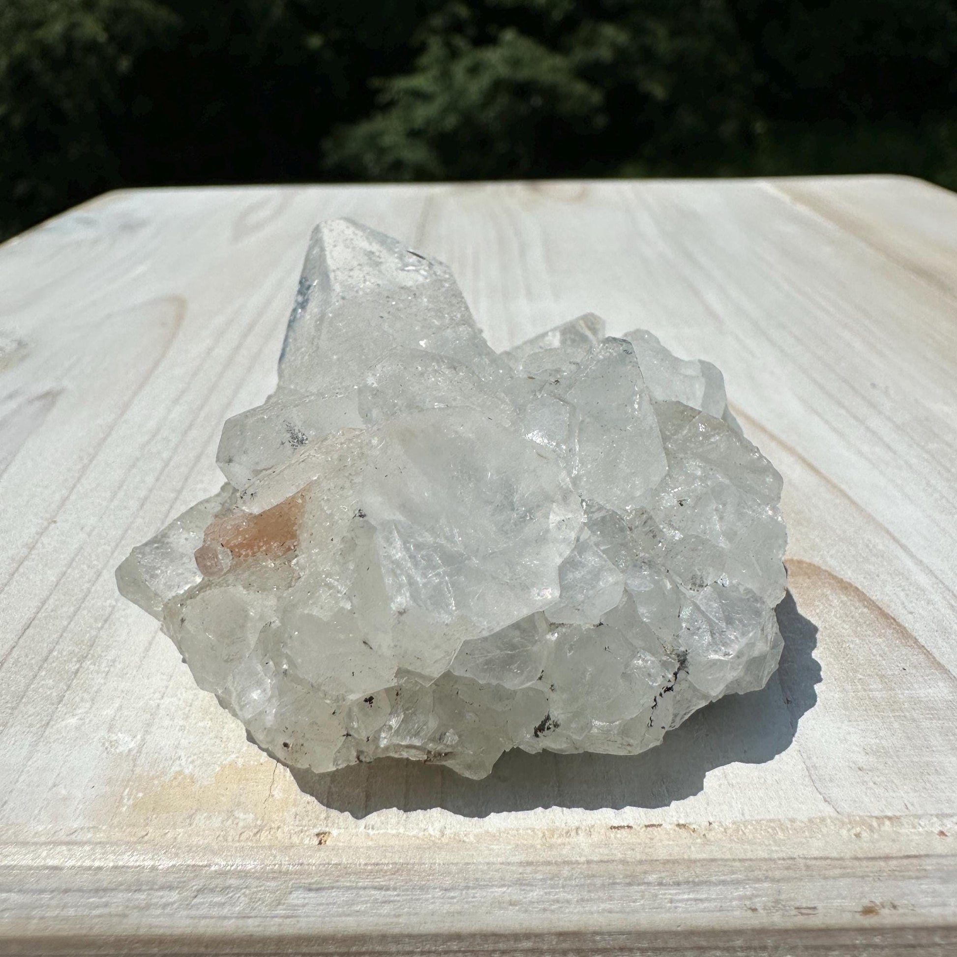 Pretty Apophyllite with Stilbite and Chalcedony Cluster
