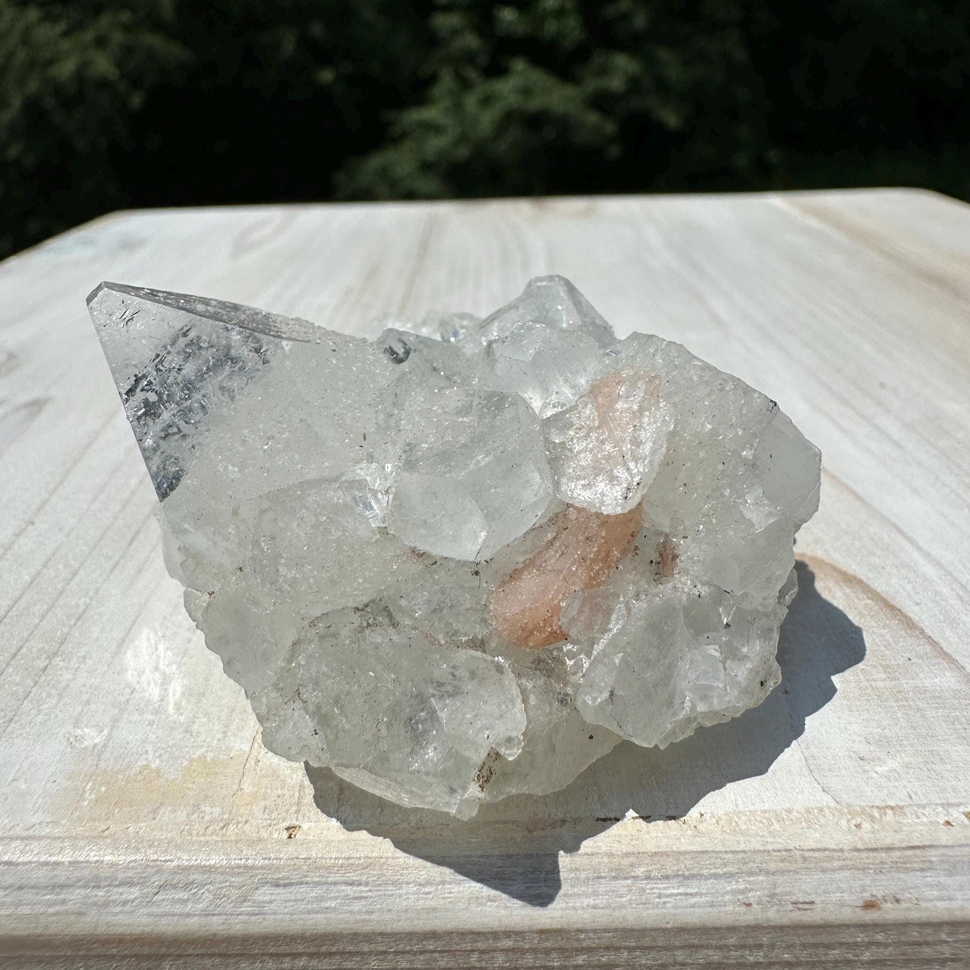 Pretty Apophyllite with Stilbite and Chalcedony Cluster