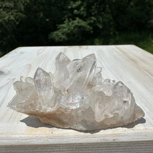 Beautiful Quartz Cluster with Hematite
