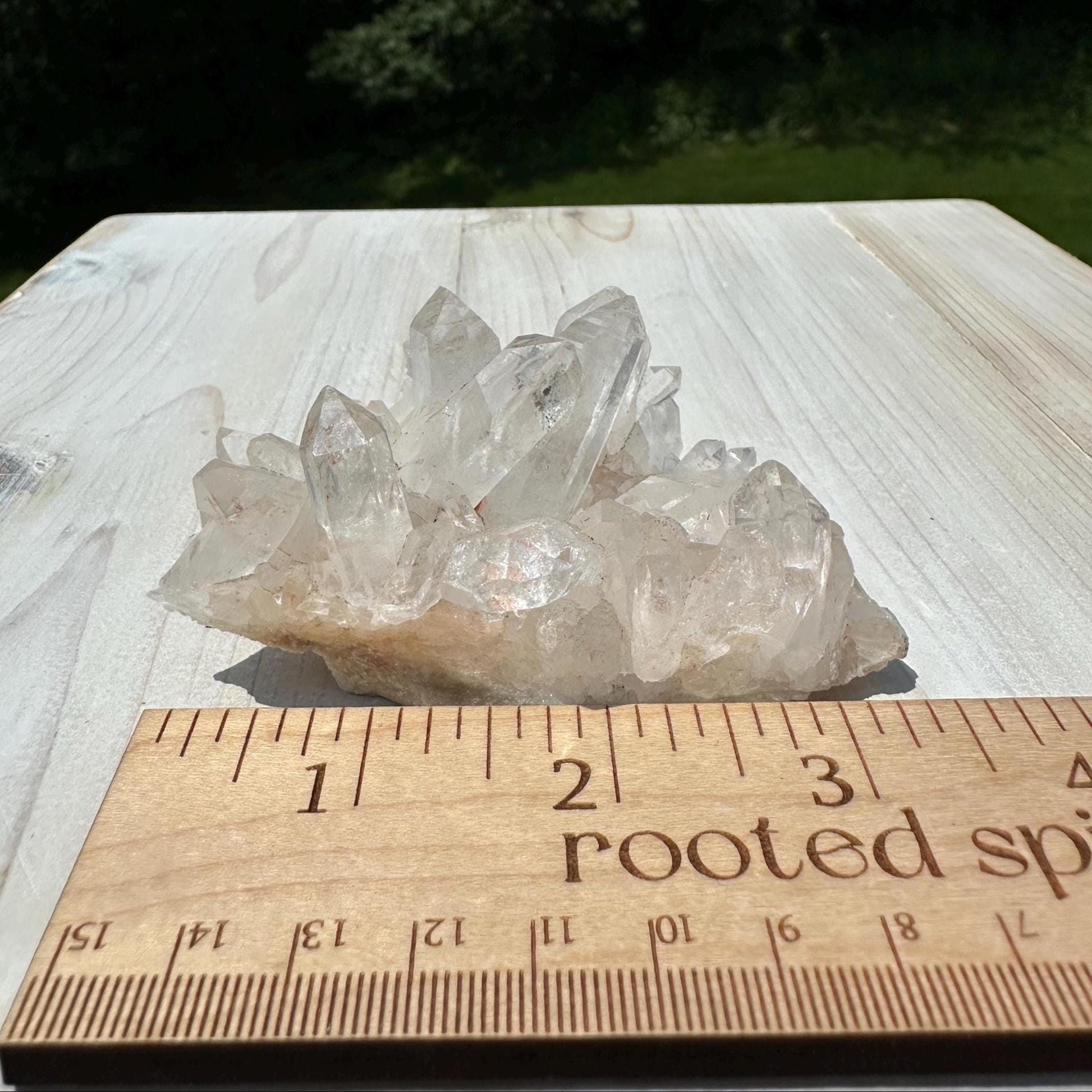Beautiful Quartz Cluster with Hematite