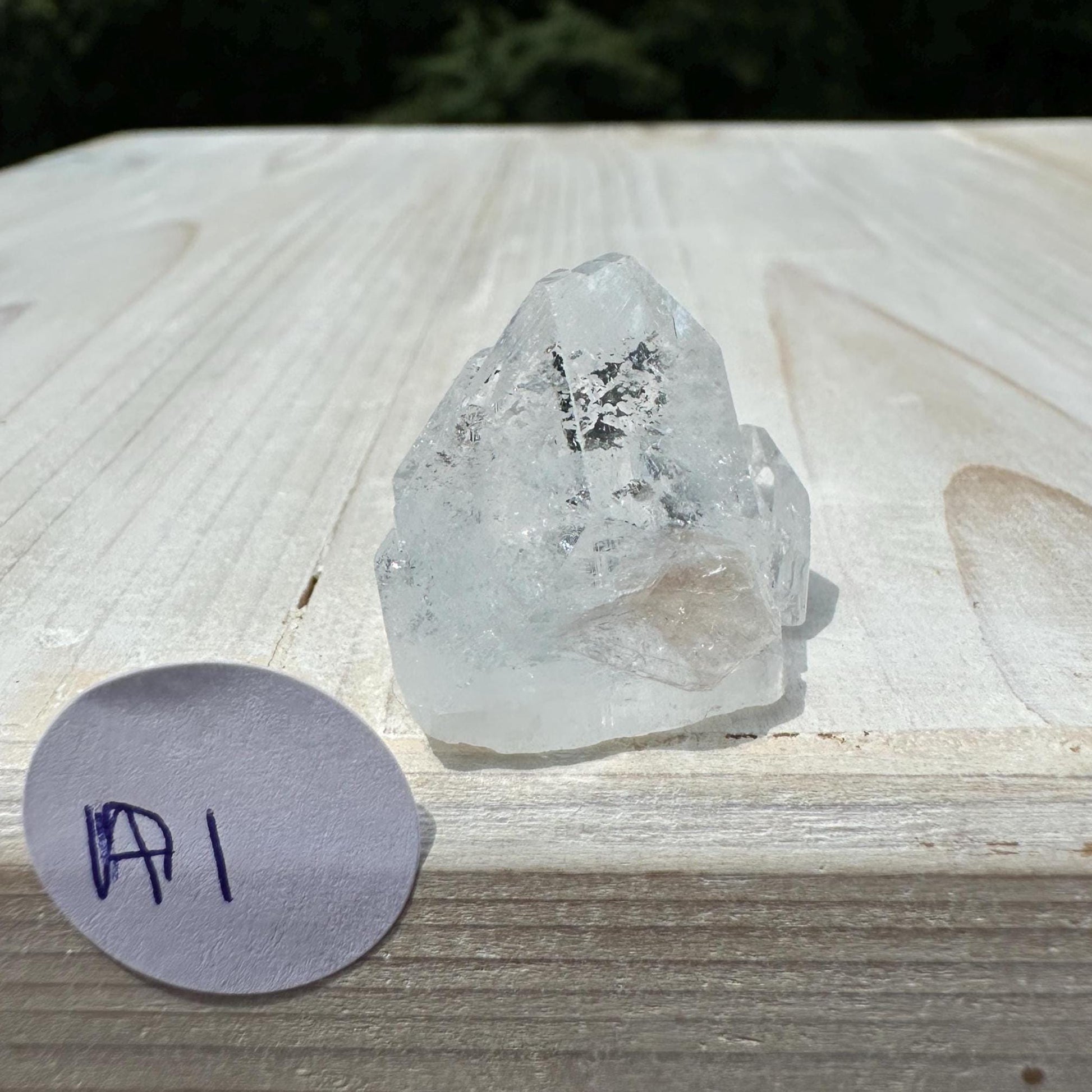 Pretty Twin Apophyllite Point - #1