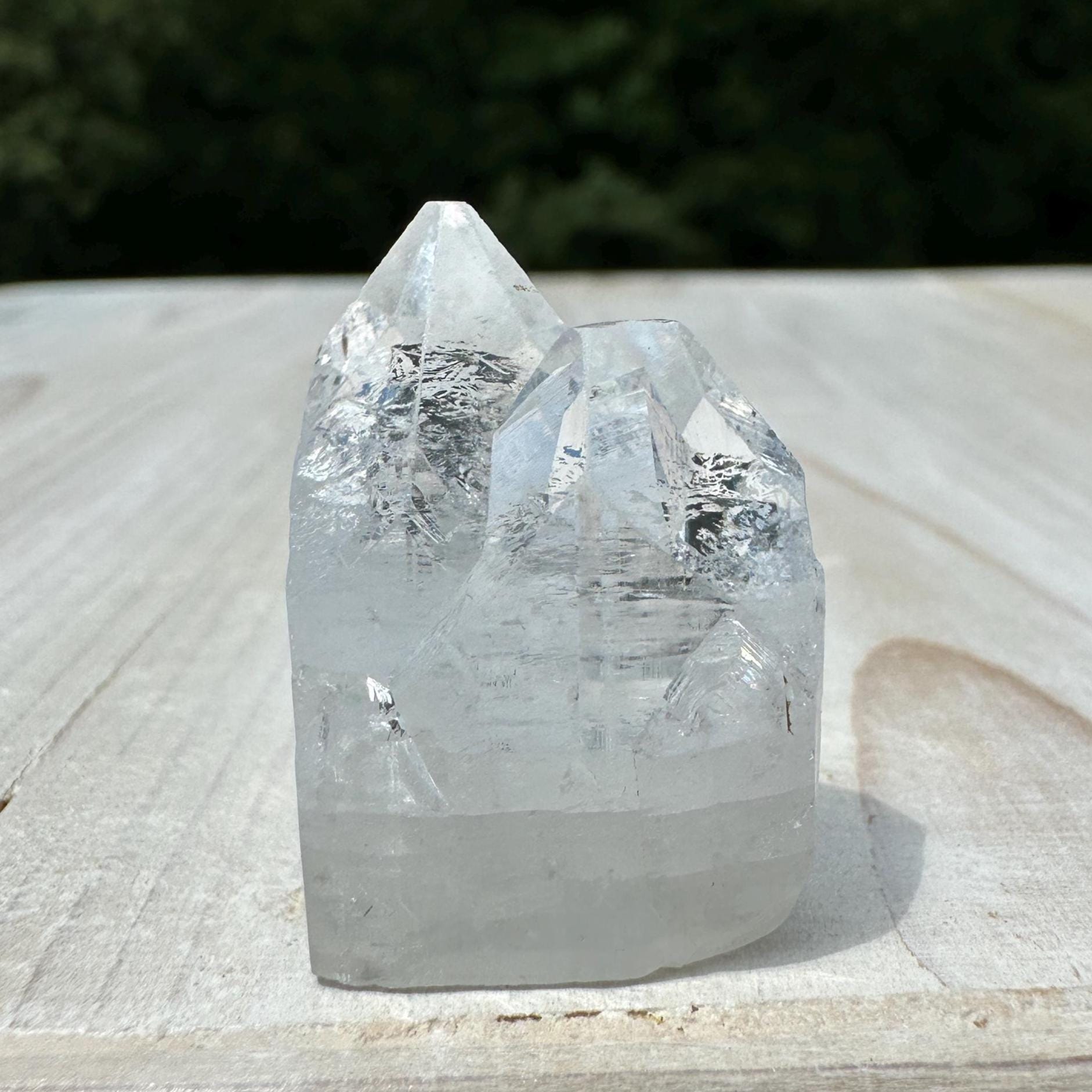 Pretty Twin Apophyllite Point - #4