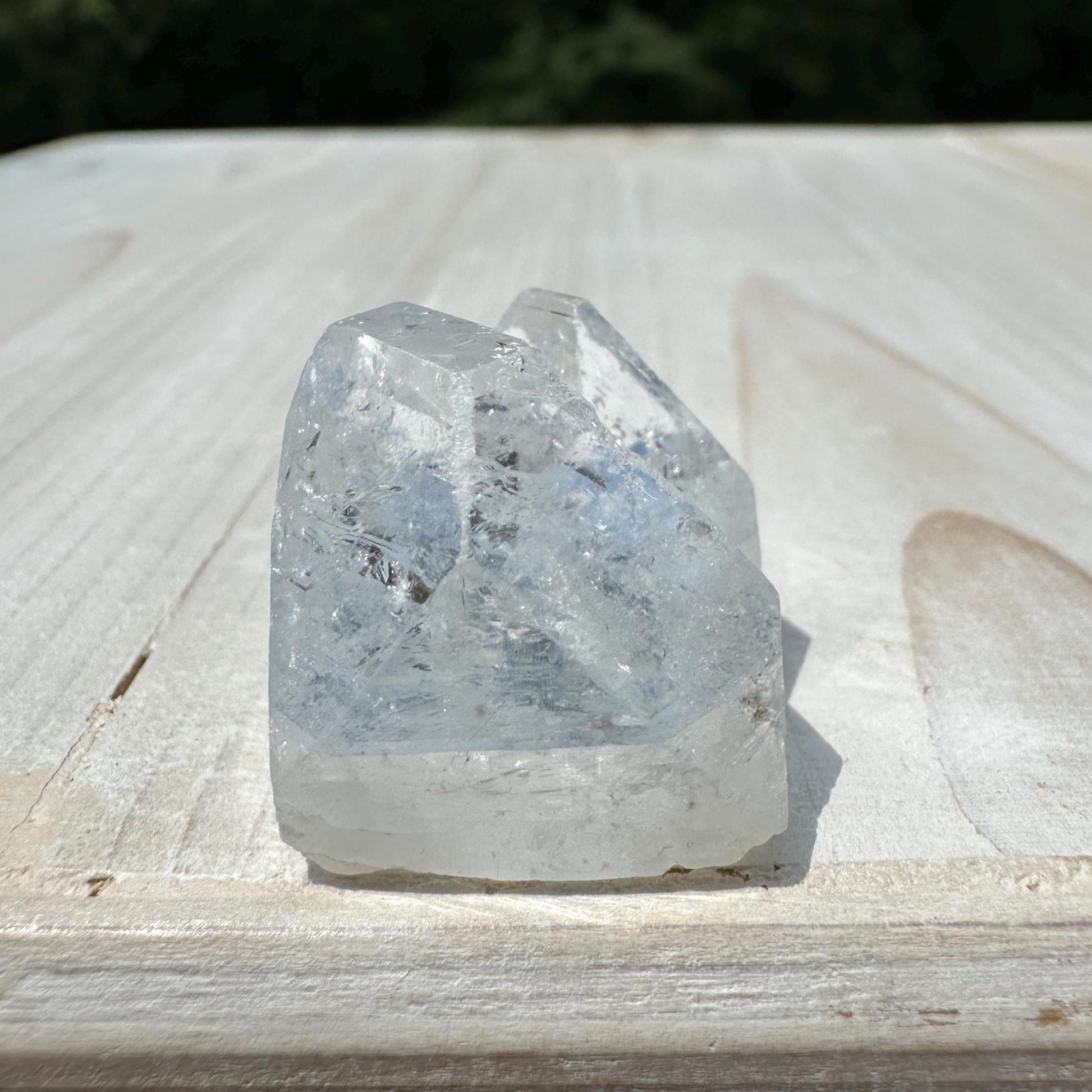 Pretty Twin Apophyllite Point - #5