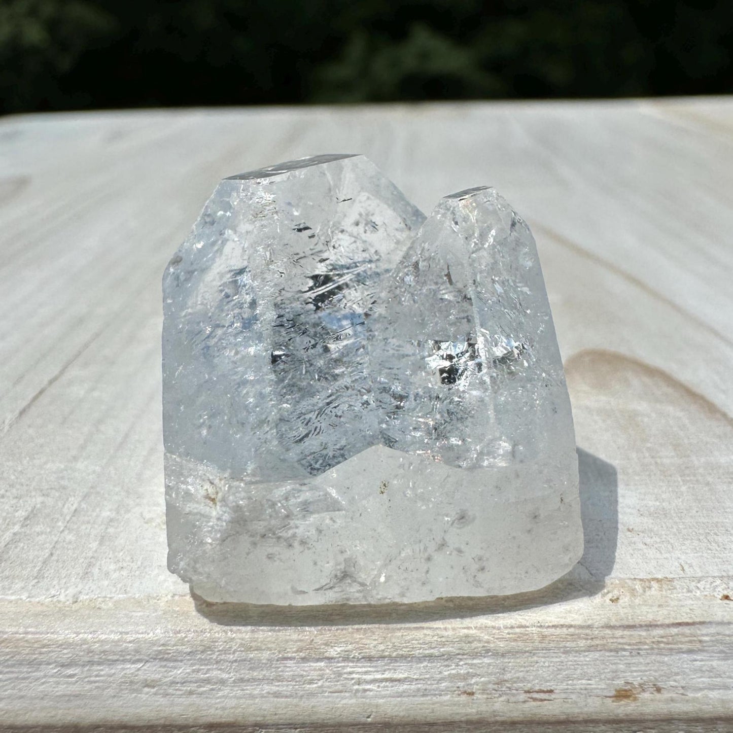 Pretty Twin Apophyllite Point - #5