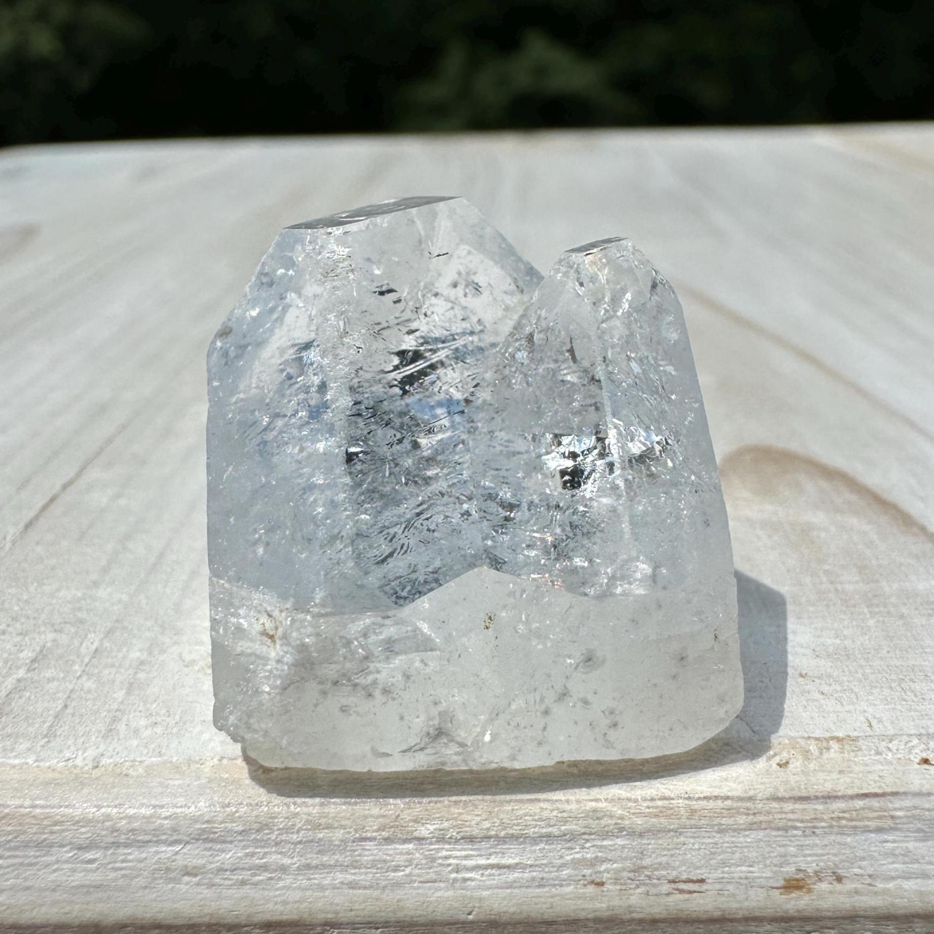 Pretty Twin Apophyllite Point - #5