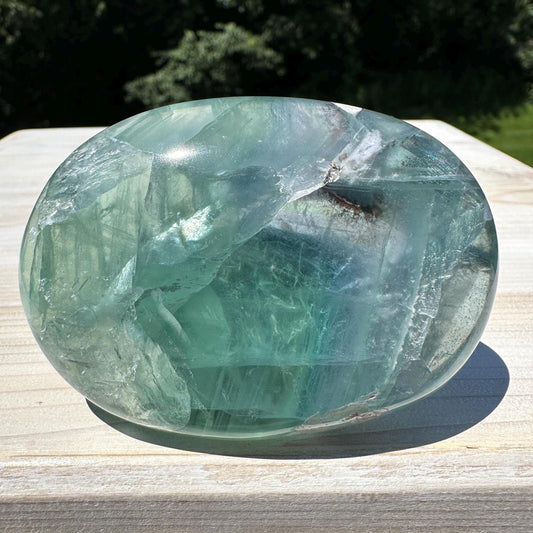 Gorgeous Large Mexican Fluorite Palm Stone - #1