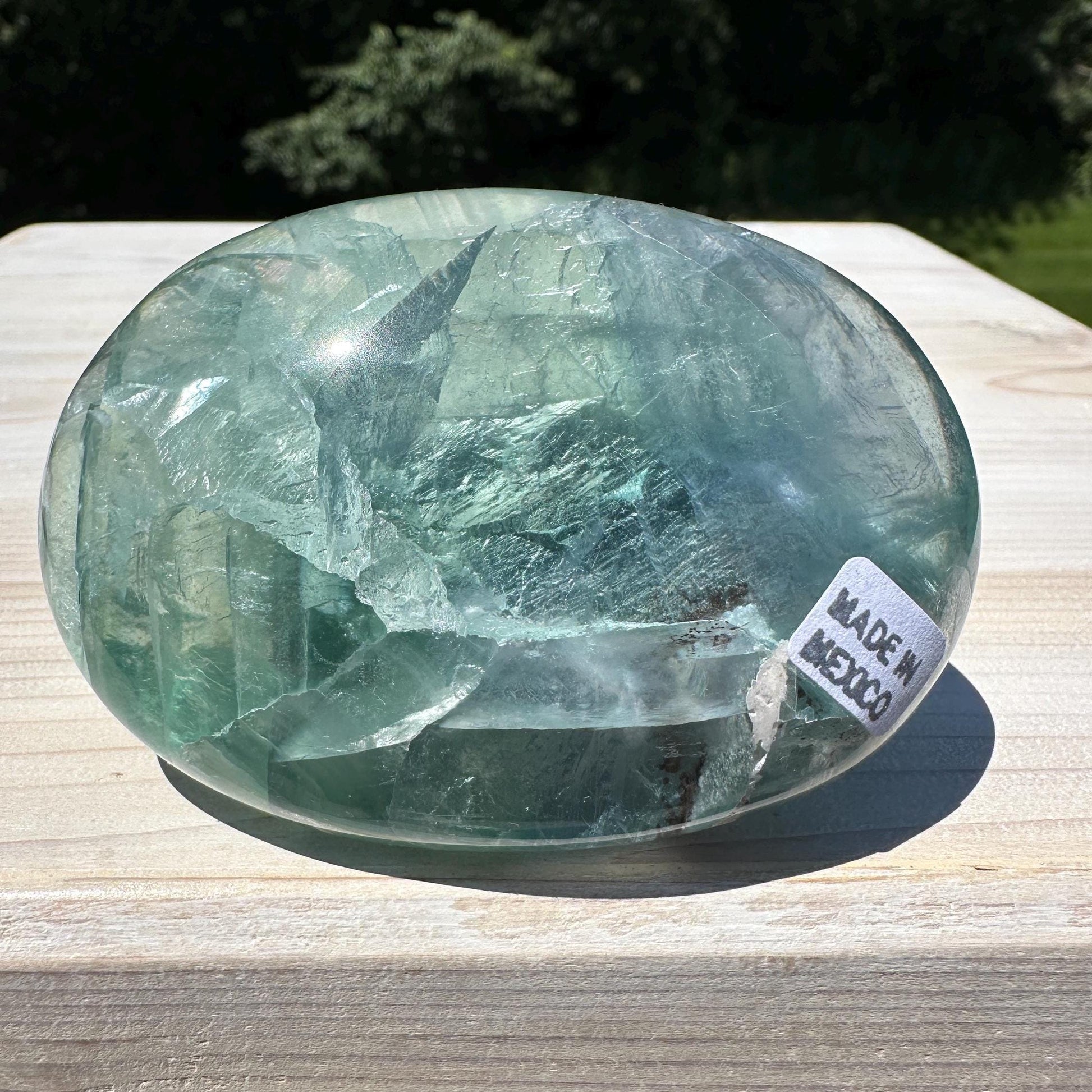 Gorgeous Large Mexican Fluorite Palm Stone - #1