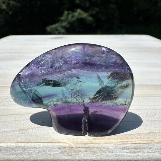 Gorgeous Mexican Fluorite Bear Carving