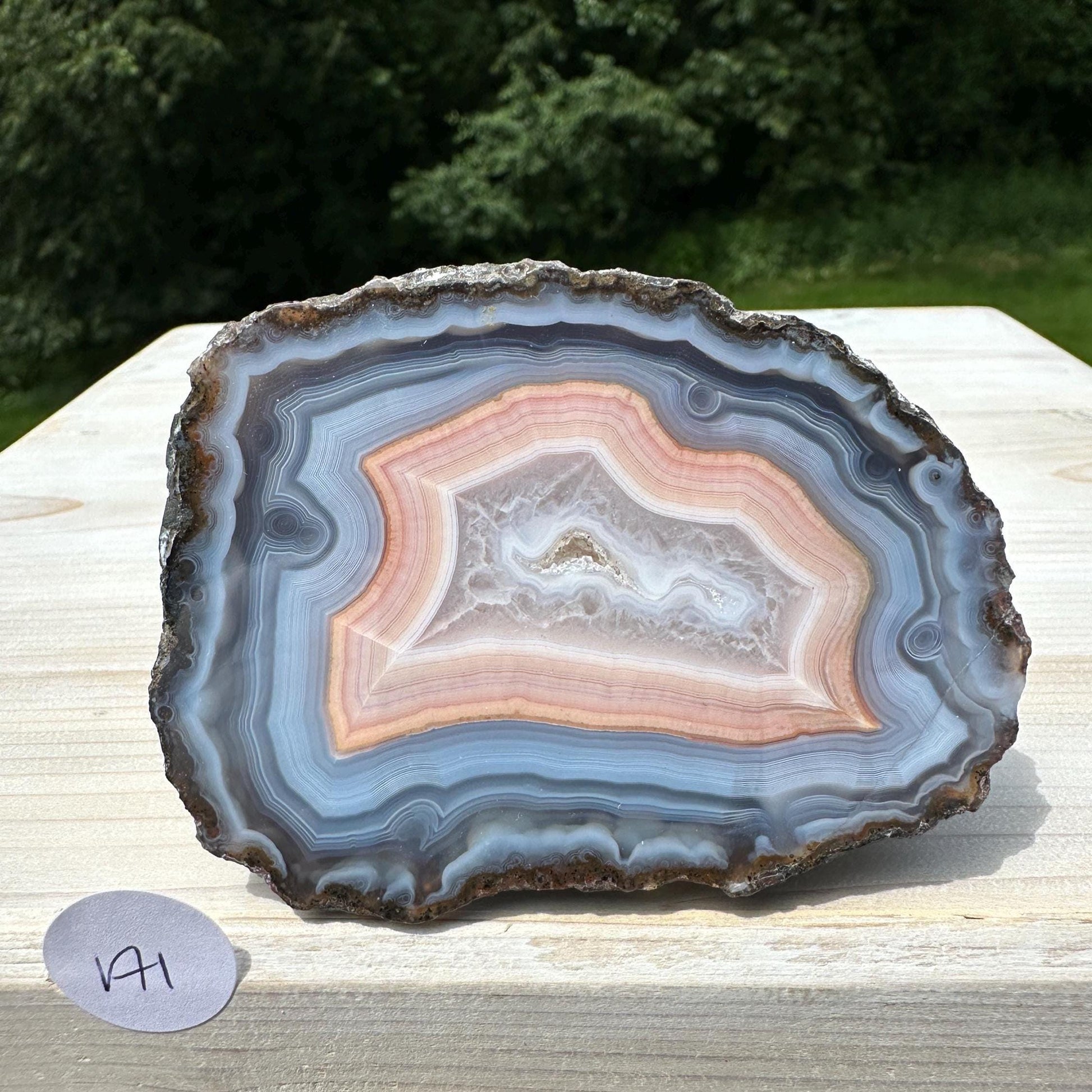 Stunning Moroccan Agate Geode Specimen