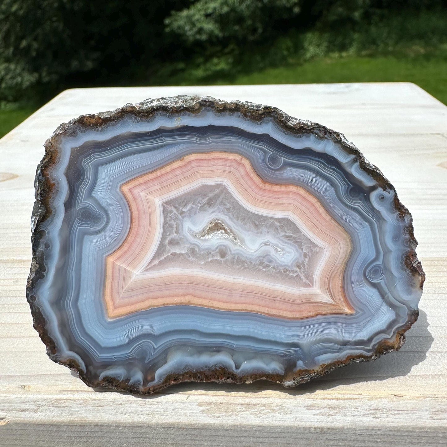Stunning Moroccan Agate Geode Specimen