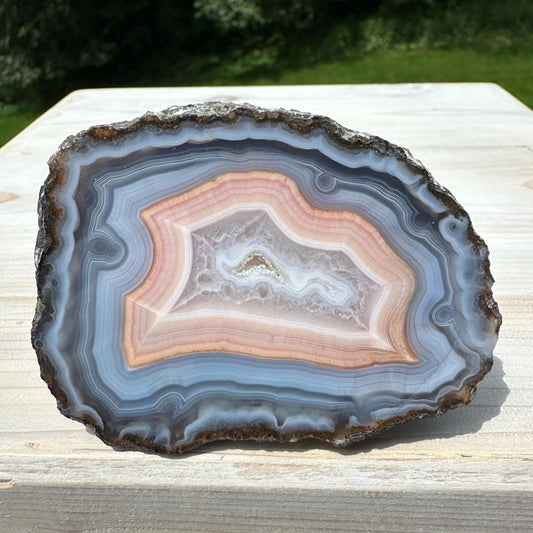 Stunning Moroccan Agate Geode Specimen