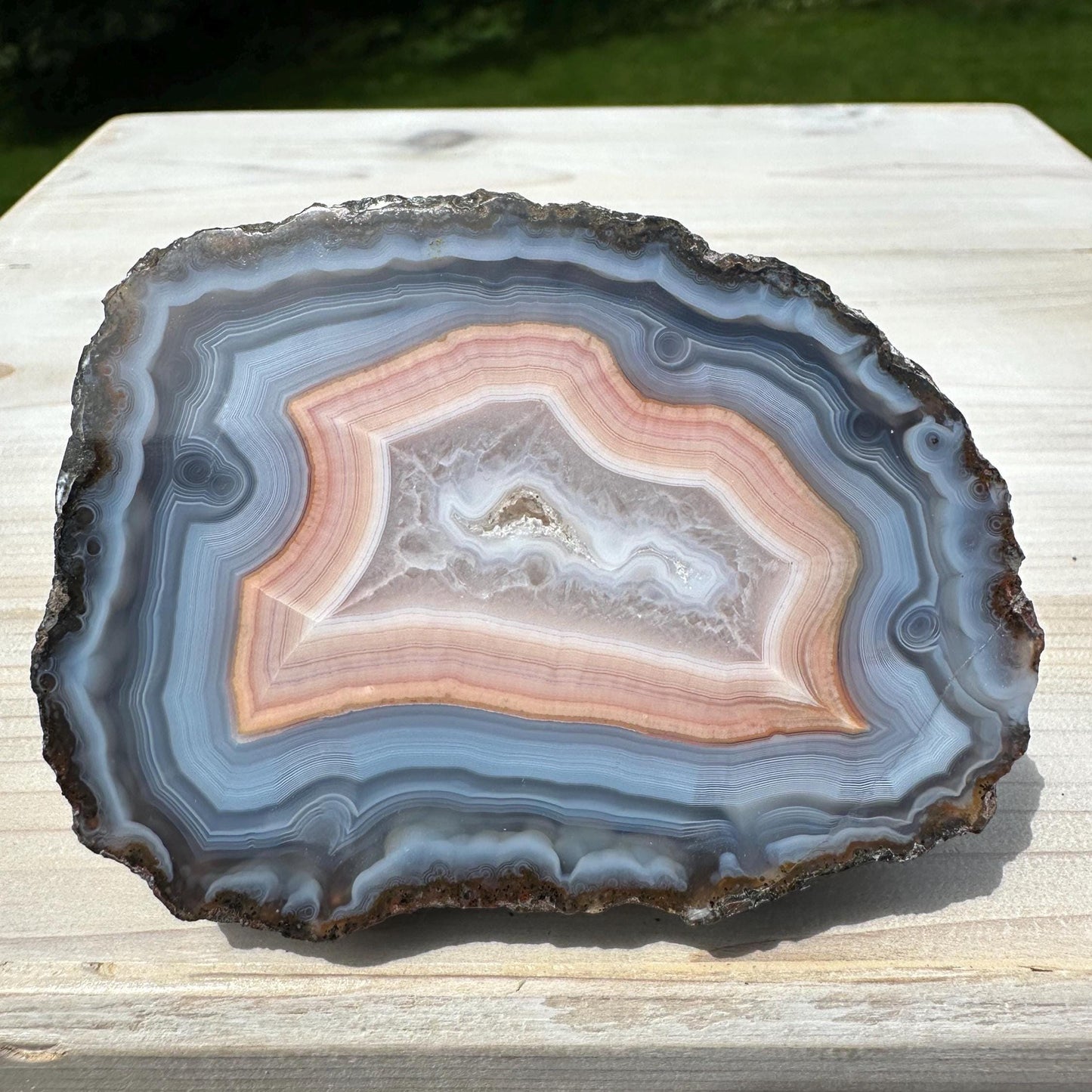 Stunning Moroccan Agate Geode Specimen