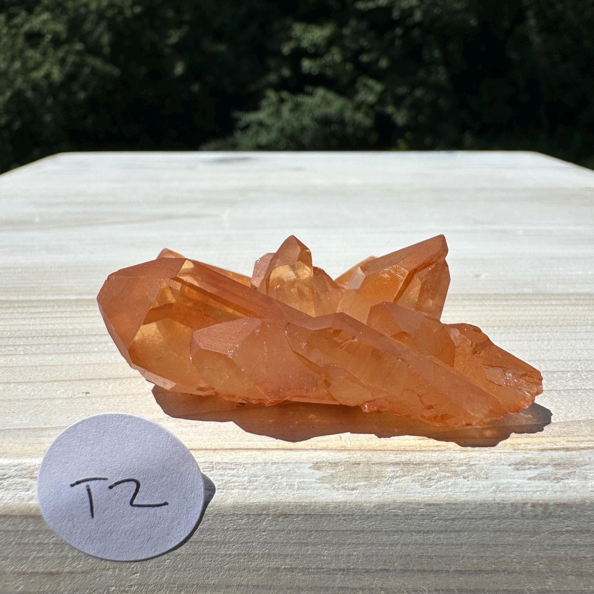 Beautiful Tangerine Quartz Small Cluster - #2