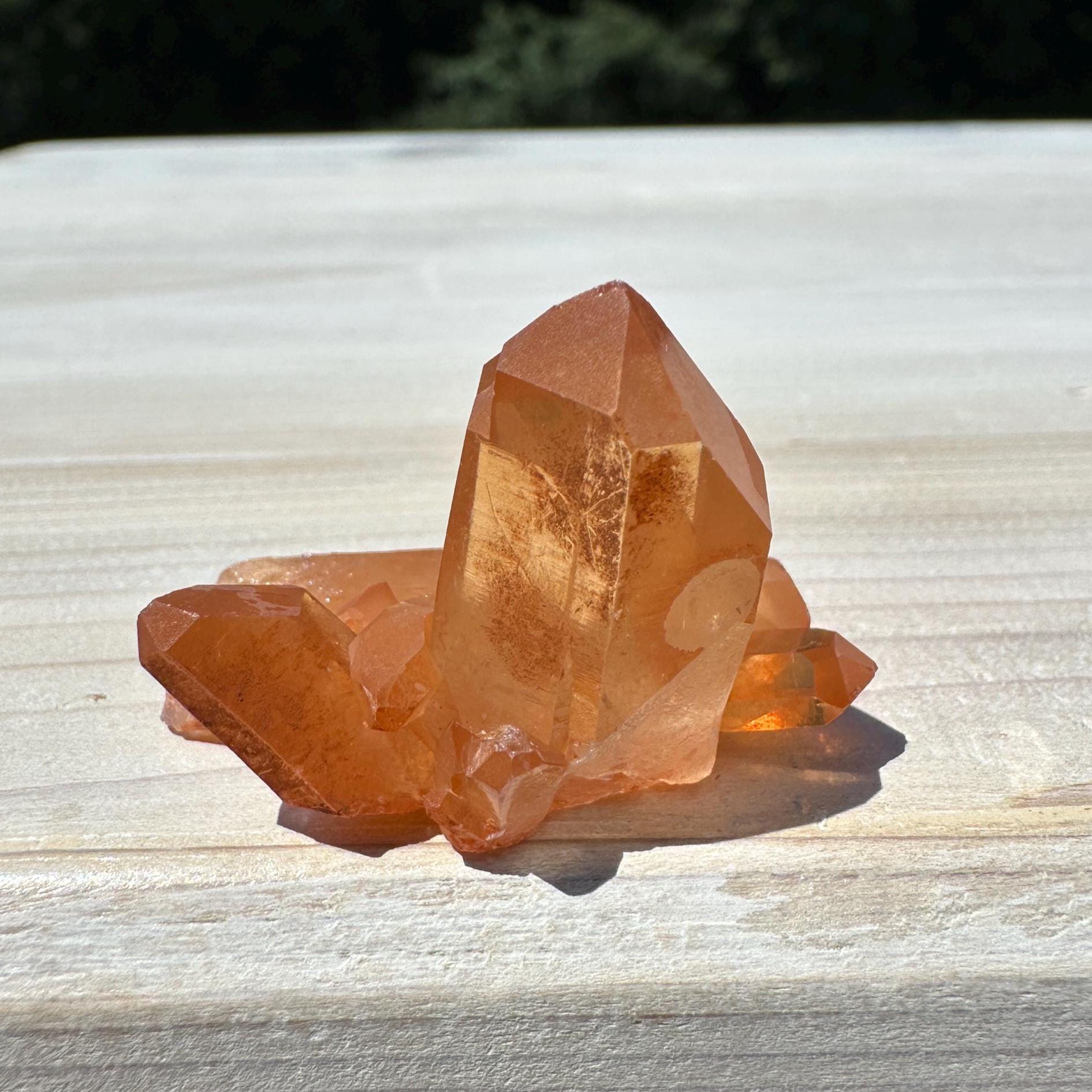 Beautiful Tangerine Quartz Small Cluster - #3
