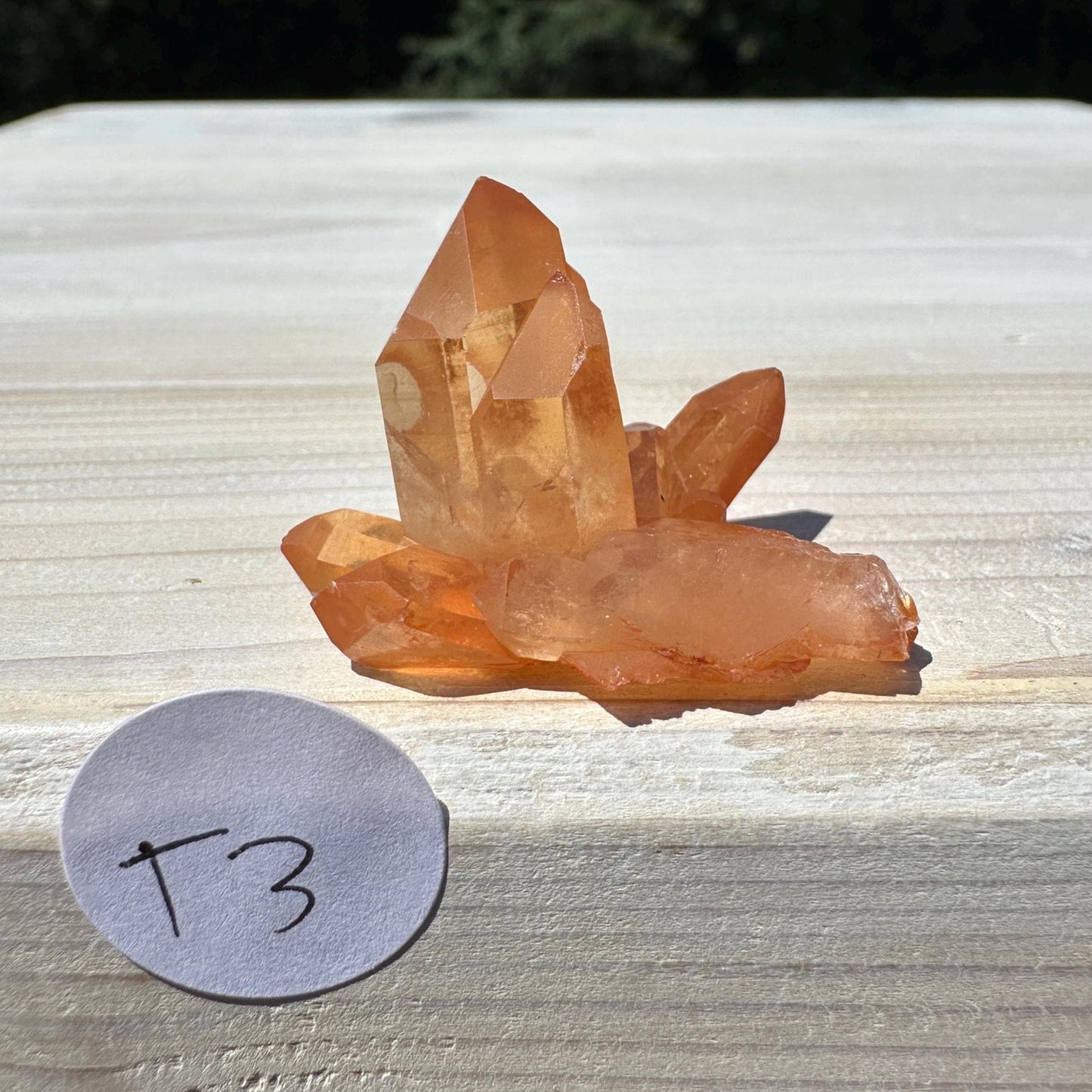Beautiful Tangerine Quartz Small Cluster - #3