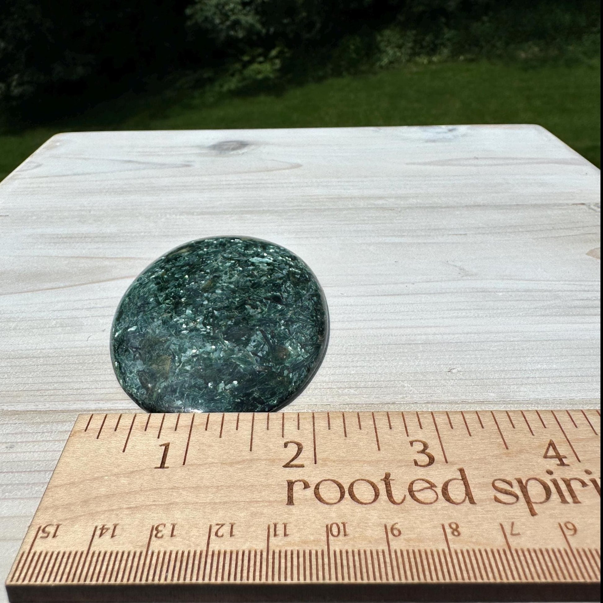 Stunning Fuchsite and Green Mica Cabochon - #3