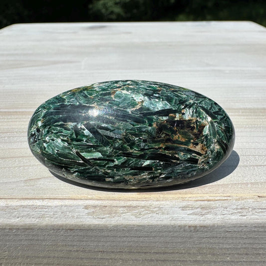 Stunning Fuchsite and Green Mica Cabochon - #4