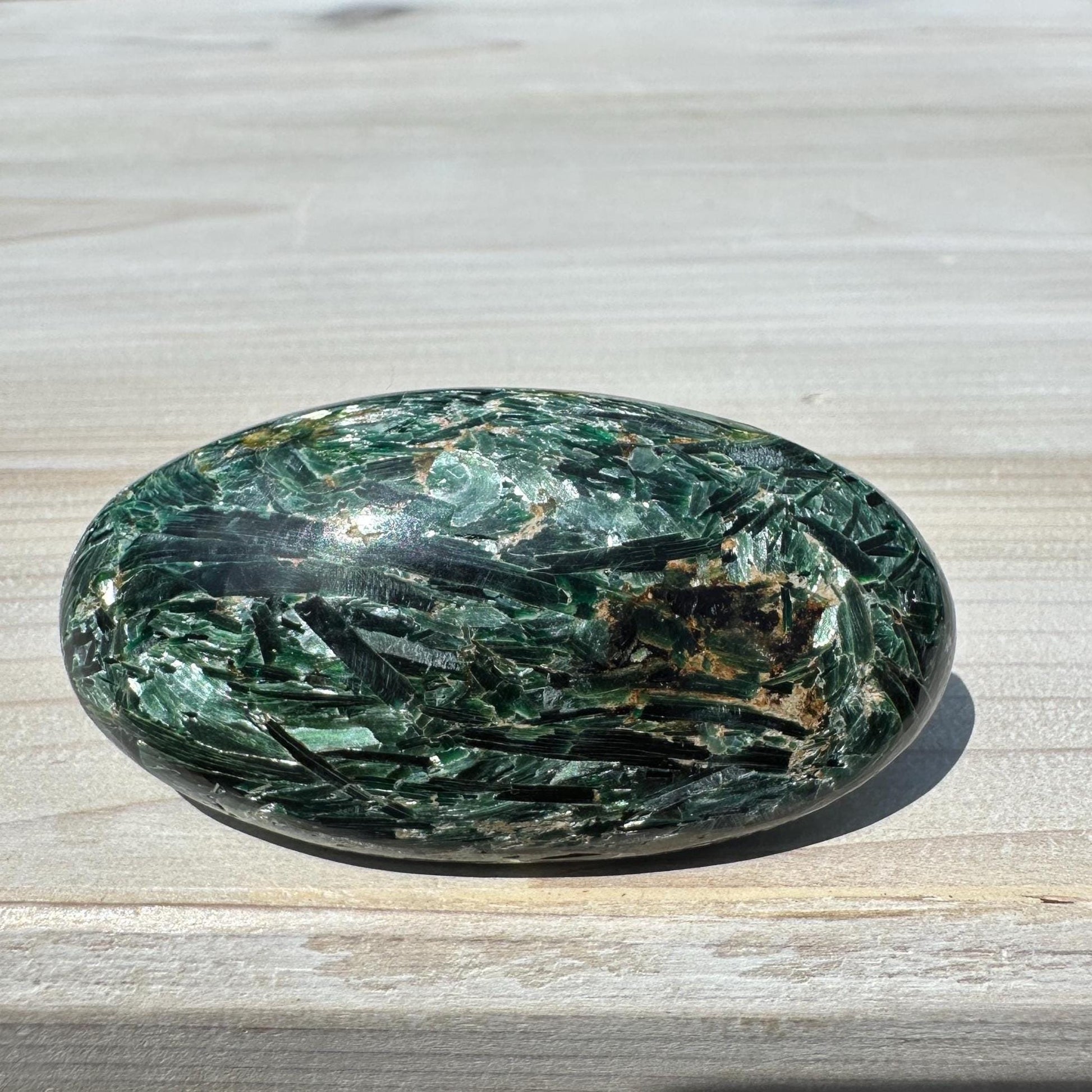 Stunning Fuchsite and Green Mica Cabochon - #4