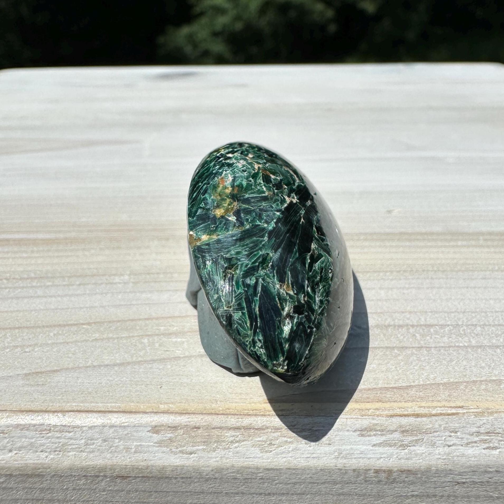 Stunning Fuchsite and Green Mica Cabochon - #4