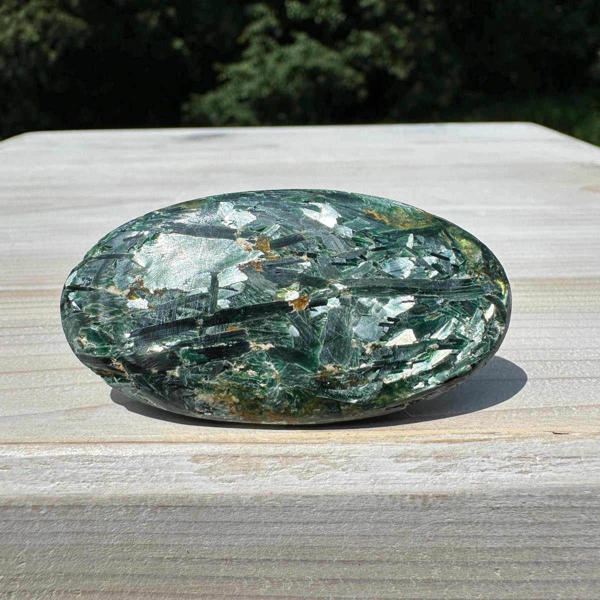 Stunning Fuchsite and Green Mica Cabochon - #4