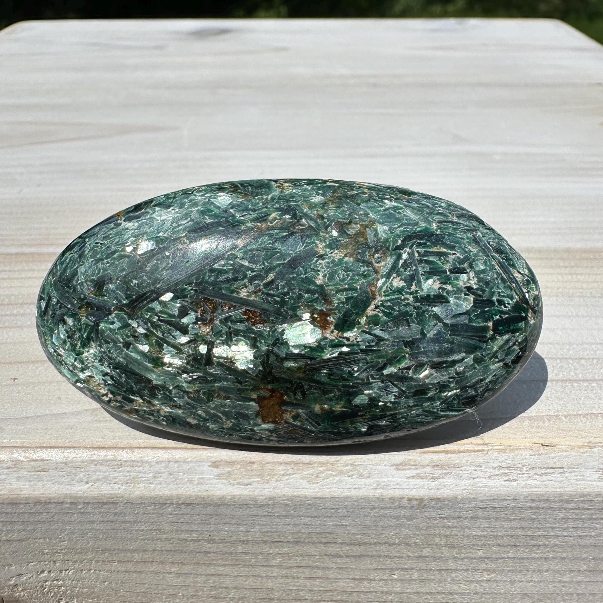 Stunning Fuchsite and Green Mica Cabochon - #5