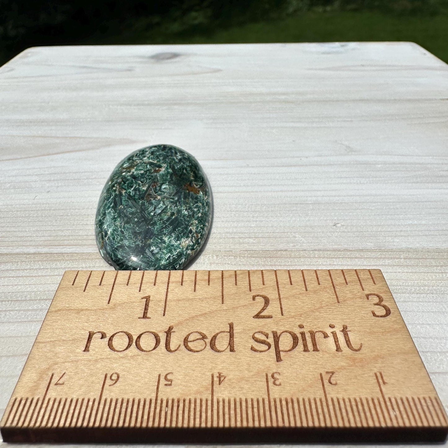 Stunning Fuchsite and Green Mica Cabochon - #5
