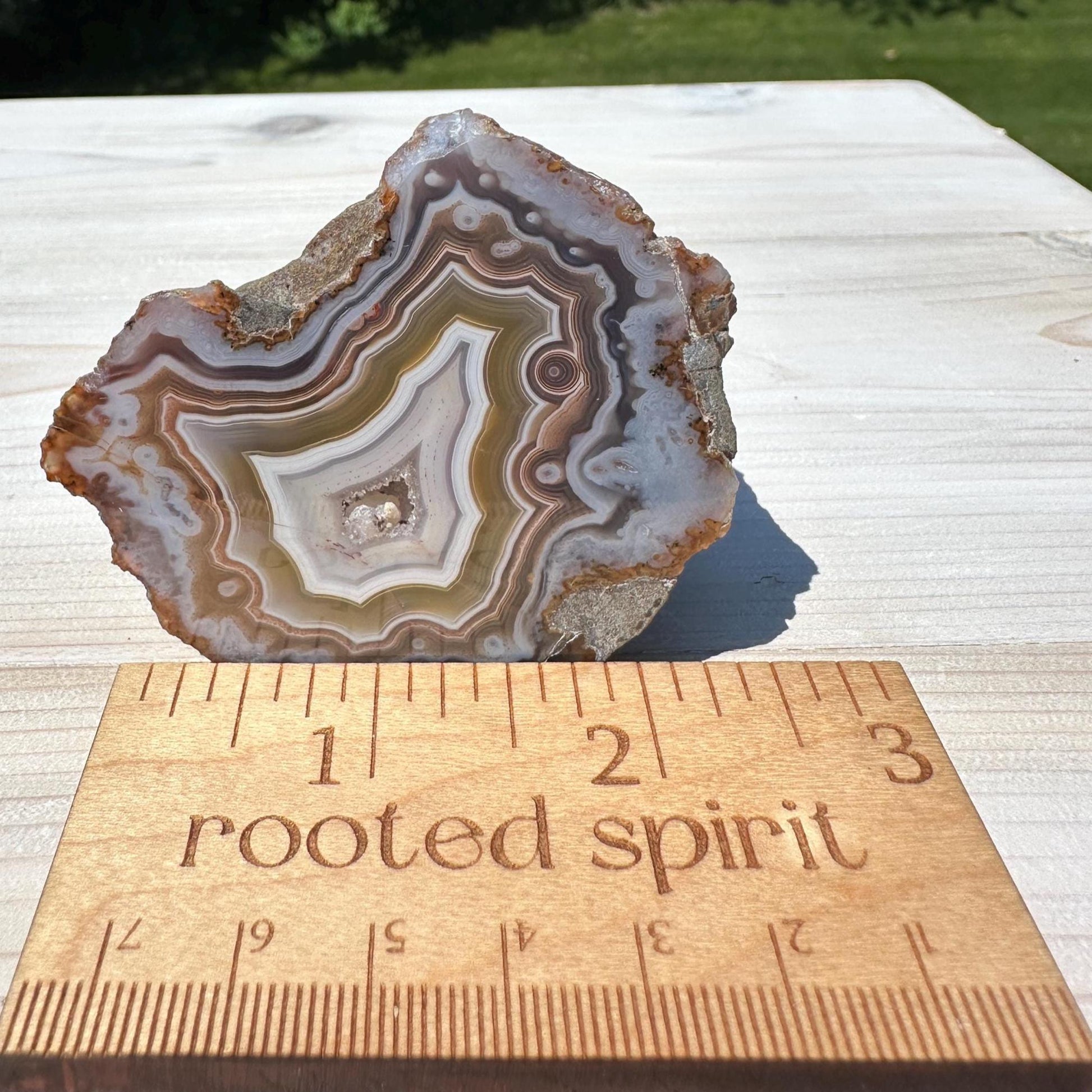 Stunning Moroccan Agate Geode Specimen
