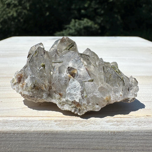 Stunning Epidote and Quartz Cluster - #1