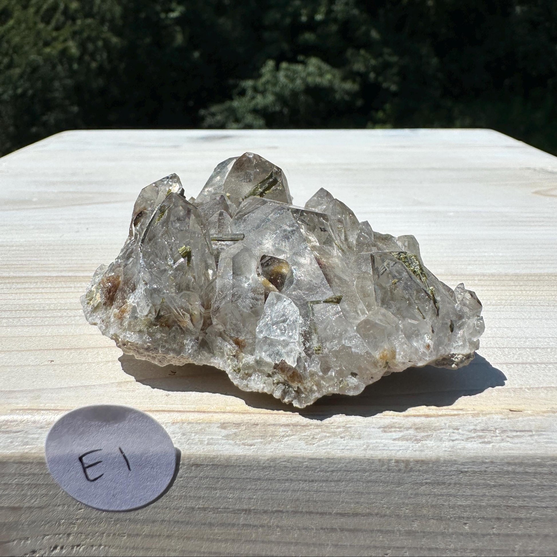 Stunning Epidote and Quartz Cluster - #1