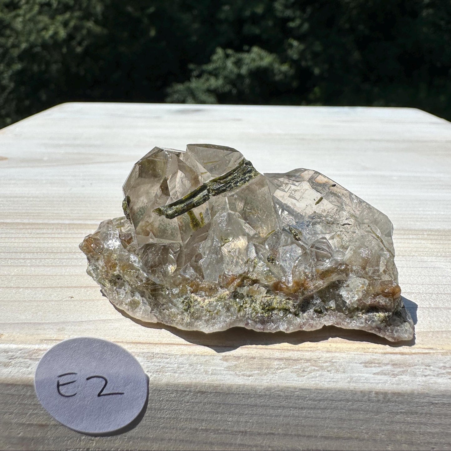 Stunning Epidote and Quartz Cluster - #2