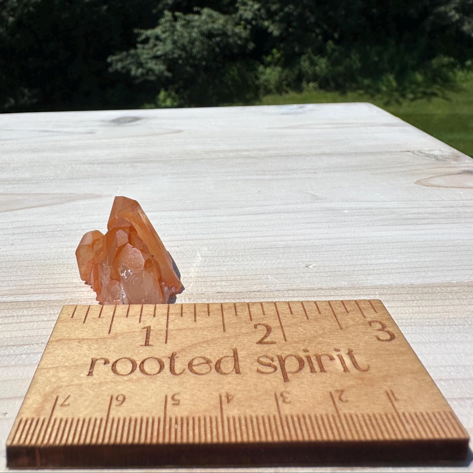 Beautiful Tangerine Quartz Small Cluster - #1