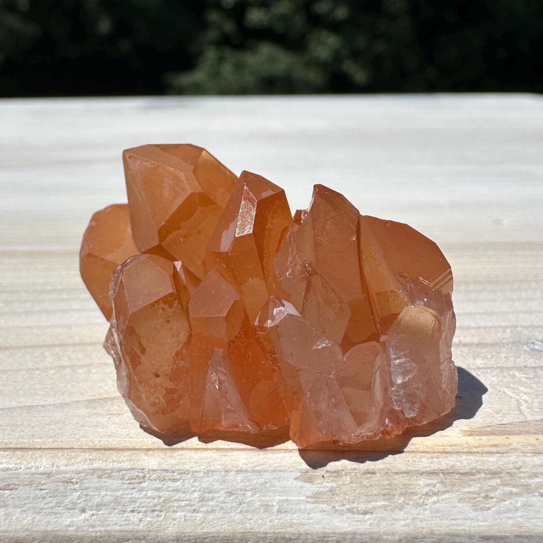 Beautiful Tangerine Quartz Small Cluster - #1