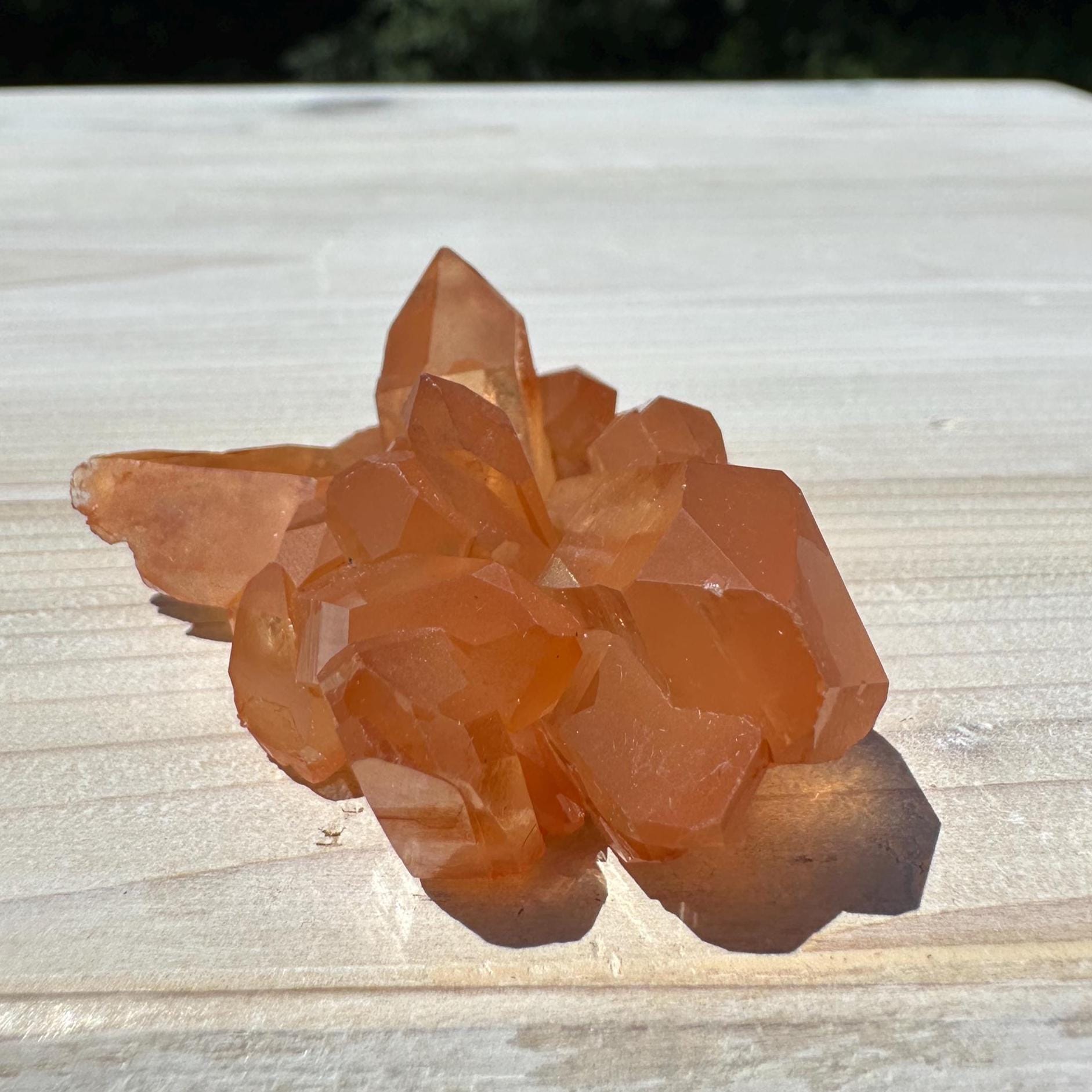 Beautiful Tangerine Quartz Small Cluster - #2