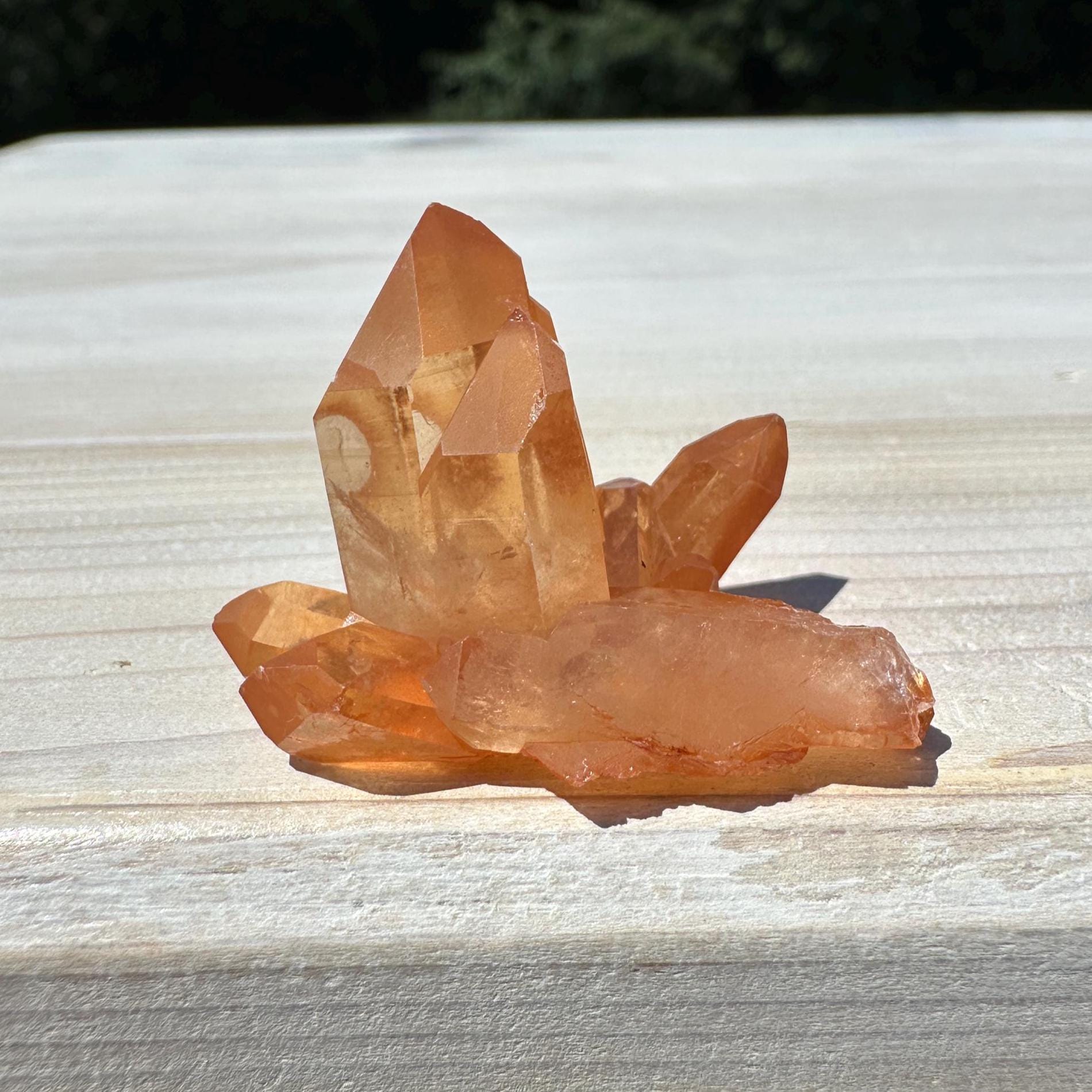 Beautiful Tangerine Quartz Small Cluster - #3